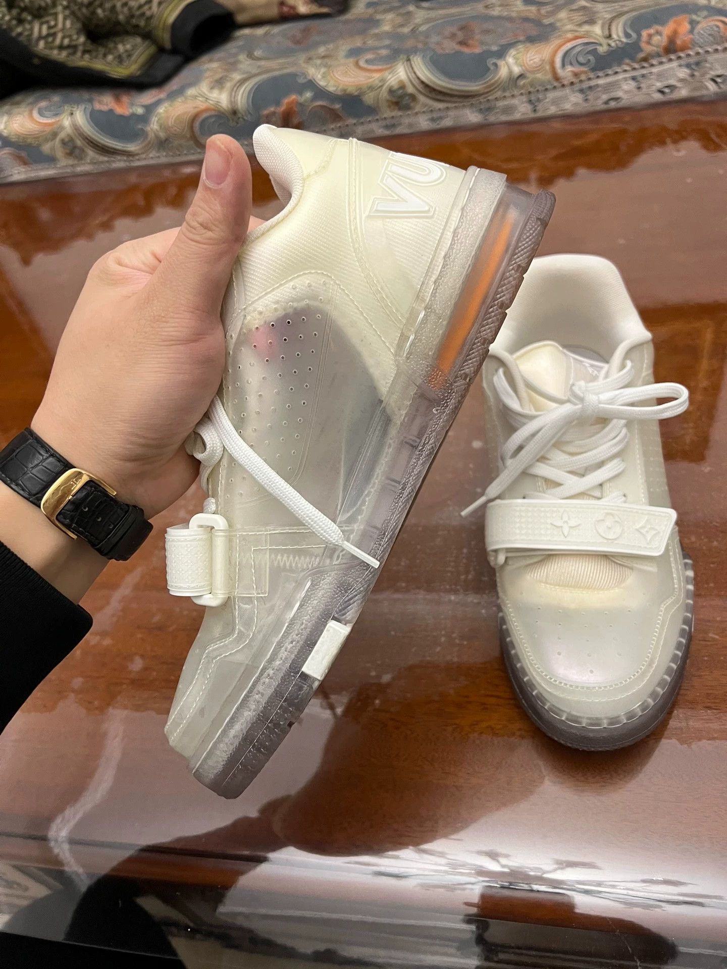 Louis Vuitton LV Trainer Transparent Latest Like New Size 6 Size US 7 / EU 40 - 3 Thumbnail