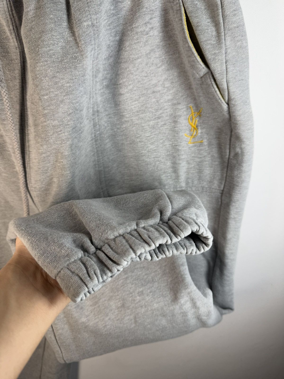 Yves Saint Laurent L size YSL Joggers Cotton YSL Sweatpants Grey YSL Pants Size US 36 / EU 52 - 7 Thumbnail