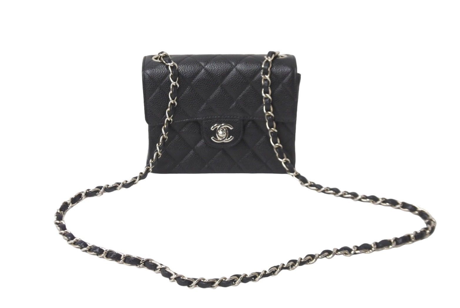 Chanel Mini Matelasse Chain Shoulder Bag in Black, Men's
