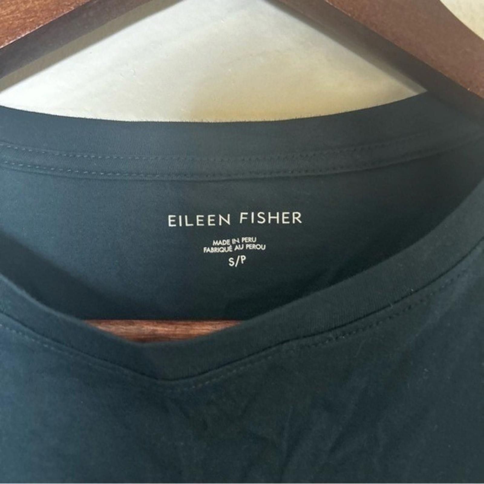 Eileen Fisher EILEEN FISHER Black Long Sleeve Crew Neck Top Women Small Size S / US 4 / IT 40 - 3 Thumbnail