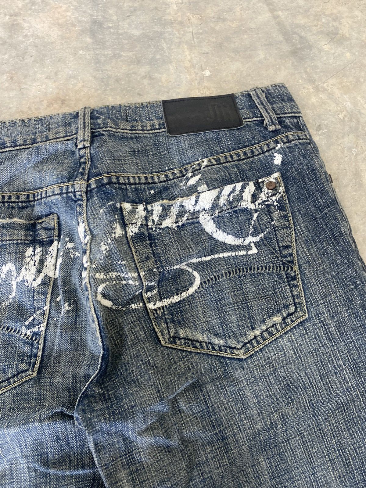 Hysteric Glamour × Japanese Brand × Le Grande Bleu (L.G.B.) Sick☠️ Juicy Couture Flare Jeans Fly Button Punk Grunge Lgb Size US 29 - 15 Thumbnail