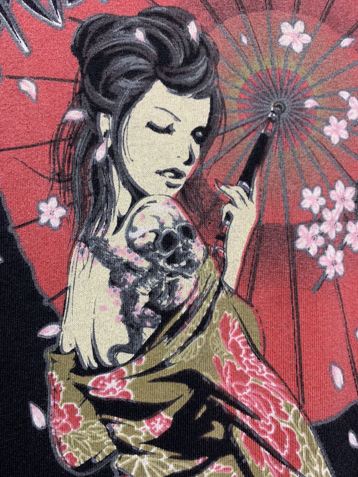 Beauty Beast Vintage Bullet Noise tattoo girl geisha sukajan button LS Size US M / EU 48-50 / 2 - 4 Thumbnail