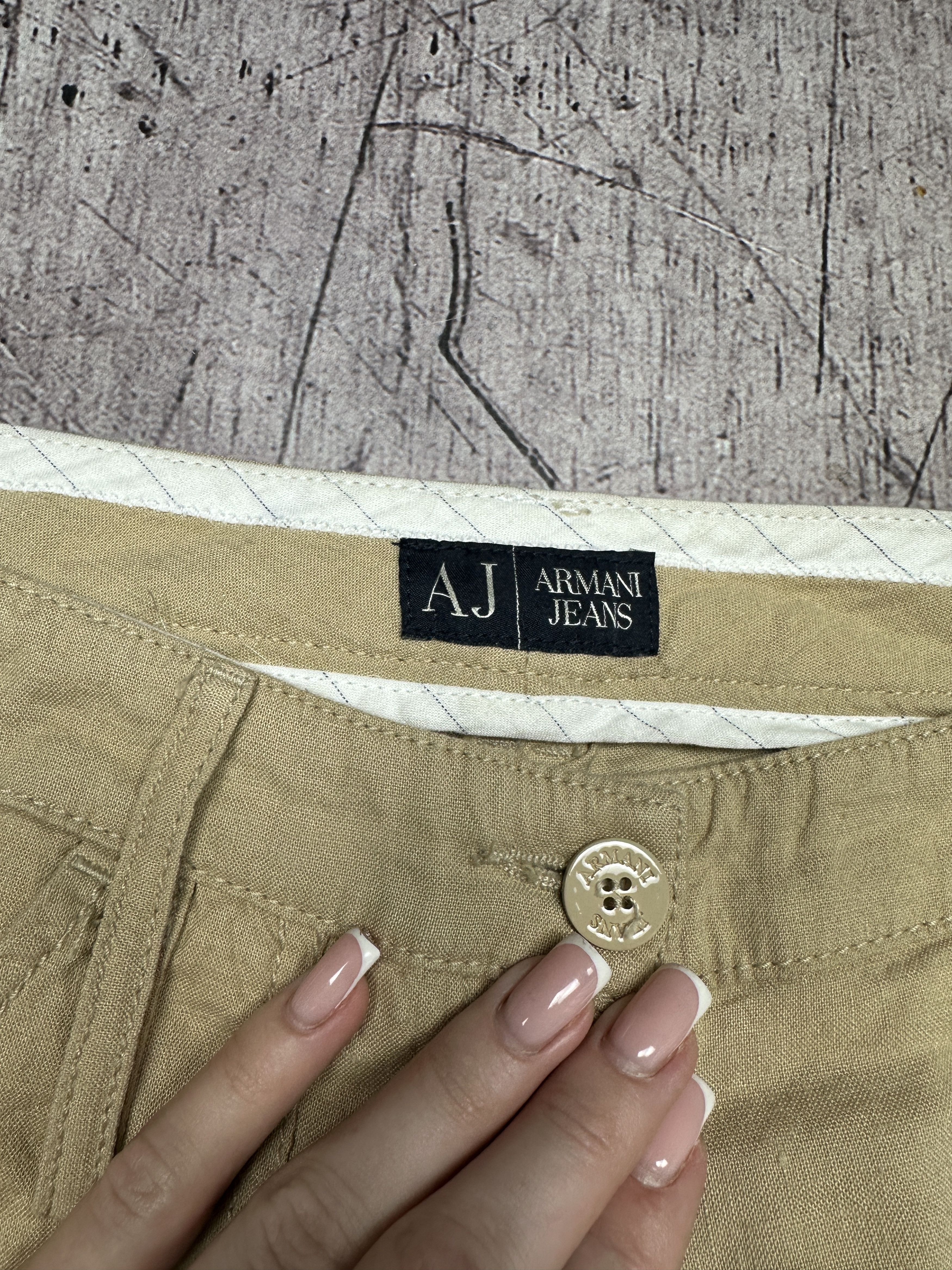 Armani Armani Jeans Womens Linen Pants Size 28" / US 6 / IT 42 - 3 Thumbnail
