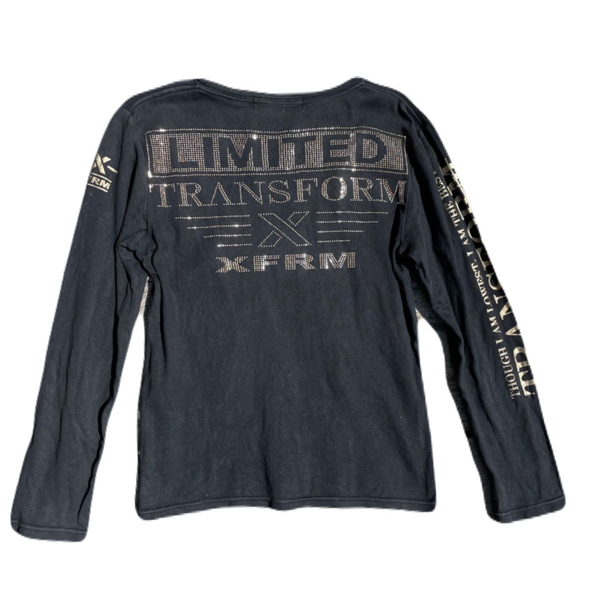 If Six Was Nine 2000s Xfrm Vkei Bullet Rhinestone Long Sleeve Tee Japanese Size US XS / EU 42 / 0 - 4 Thumbnail