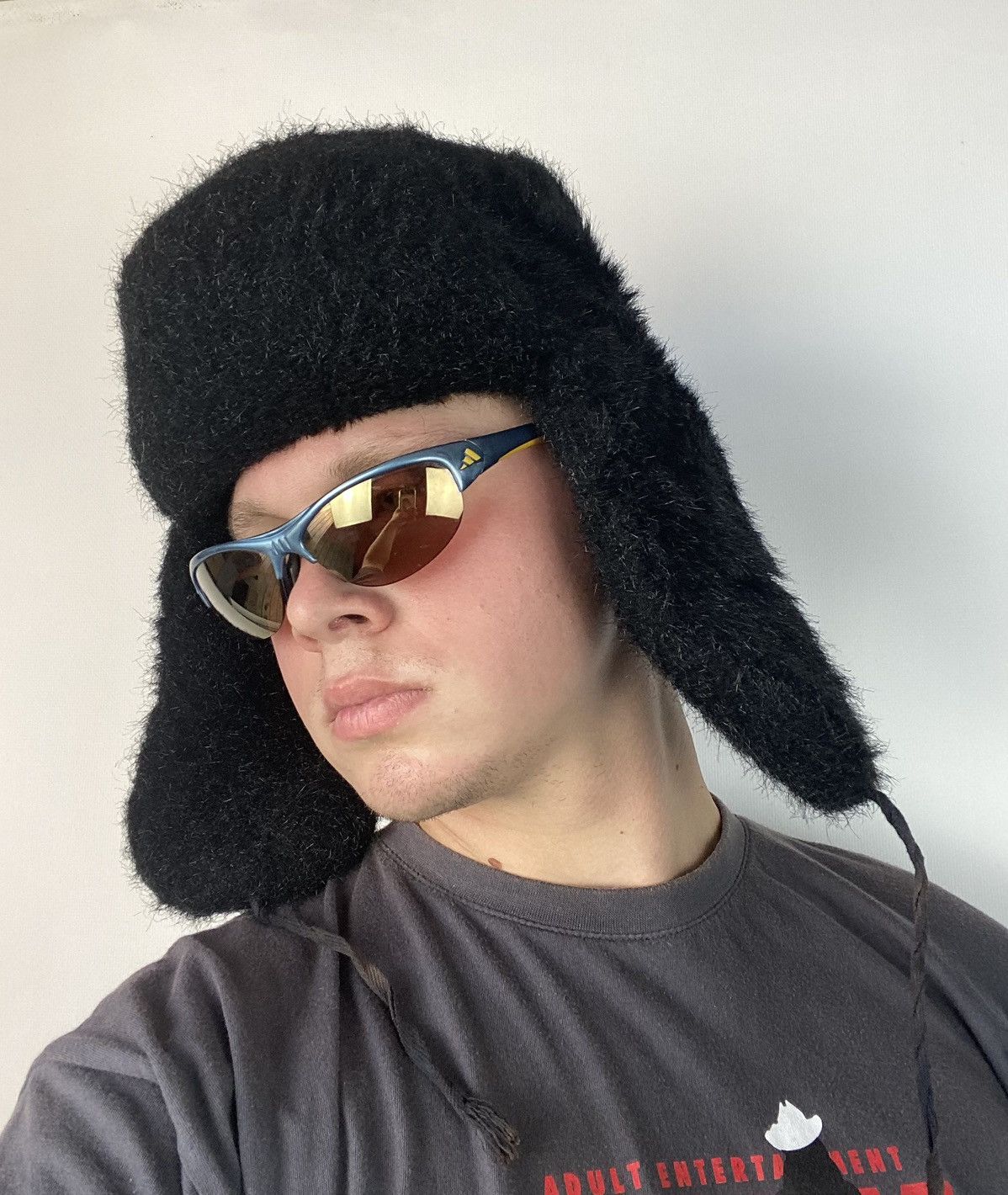 Japanese Brand × Vintage Vintage 70s USSR Mohair Fuzzy Ushanka Y2K Opium Hype Rare OS Size ONE SIZE - 1 Thumbnail
