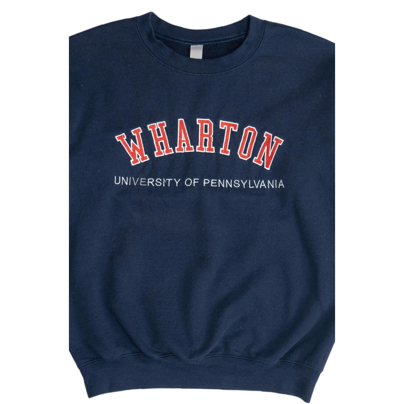 Vintage VINTAGE Wharton University Of Pennsylvania Embroidered College Sweatshirt Navy Blue Small Mens? Size US S / EU 44-46 / 1 - 3 Thumbnail
