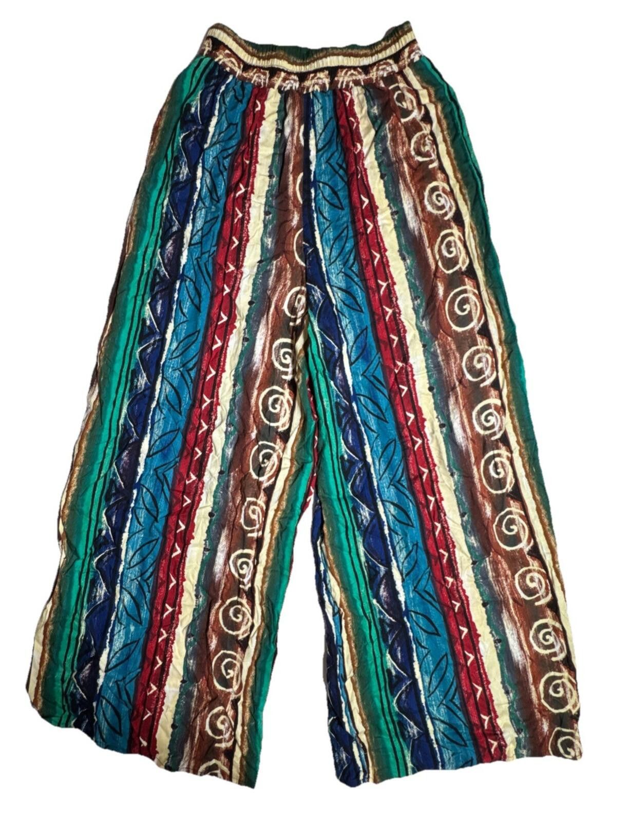 Other Judy Knapp California Tribal Print Rayon Pants Size Medium Size 32" / US 10 / IT 46 - 1 Thumbnail