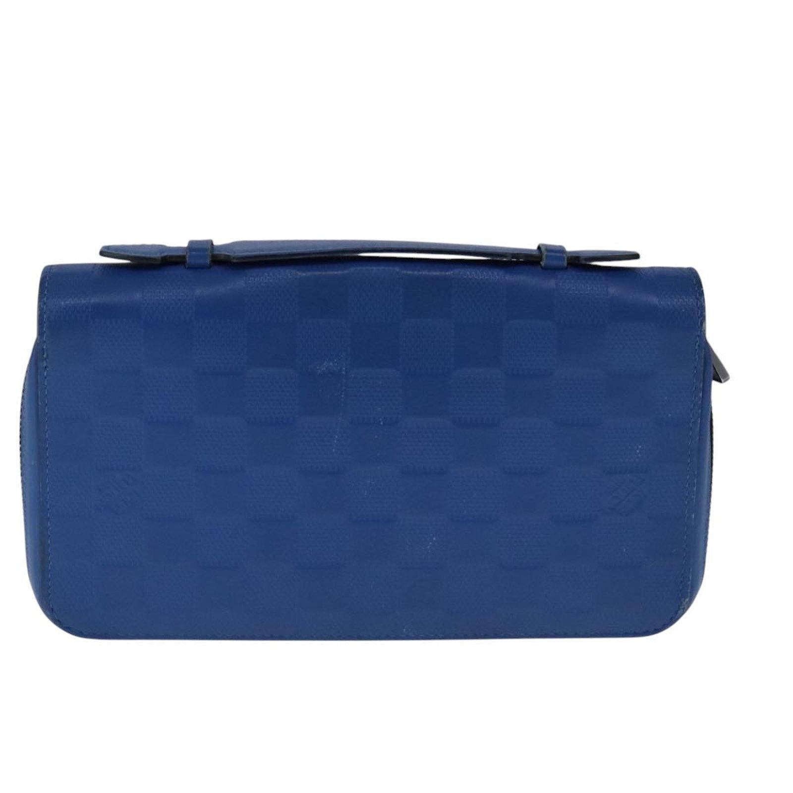 Louis Vuitton Zippy Wallet Damier Ebene Blue