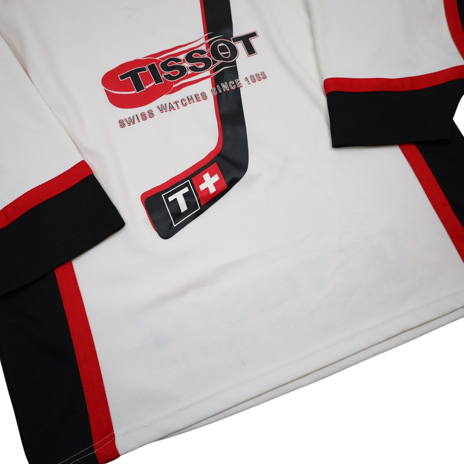 Nike × Tissot × Vintage Vintage Nike x Tissot Watches Hockey Jersey Size US L / EU 52-54 / 3 - 3 Thumbnail