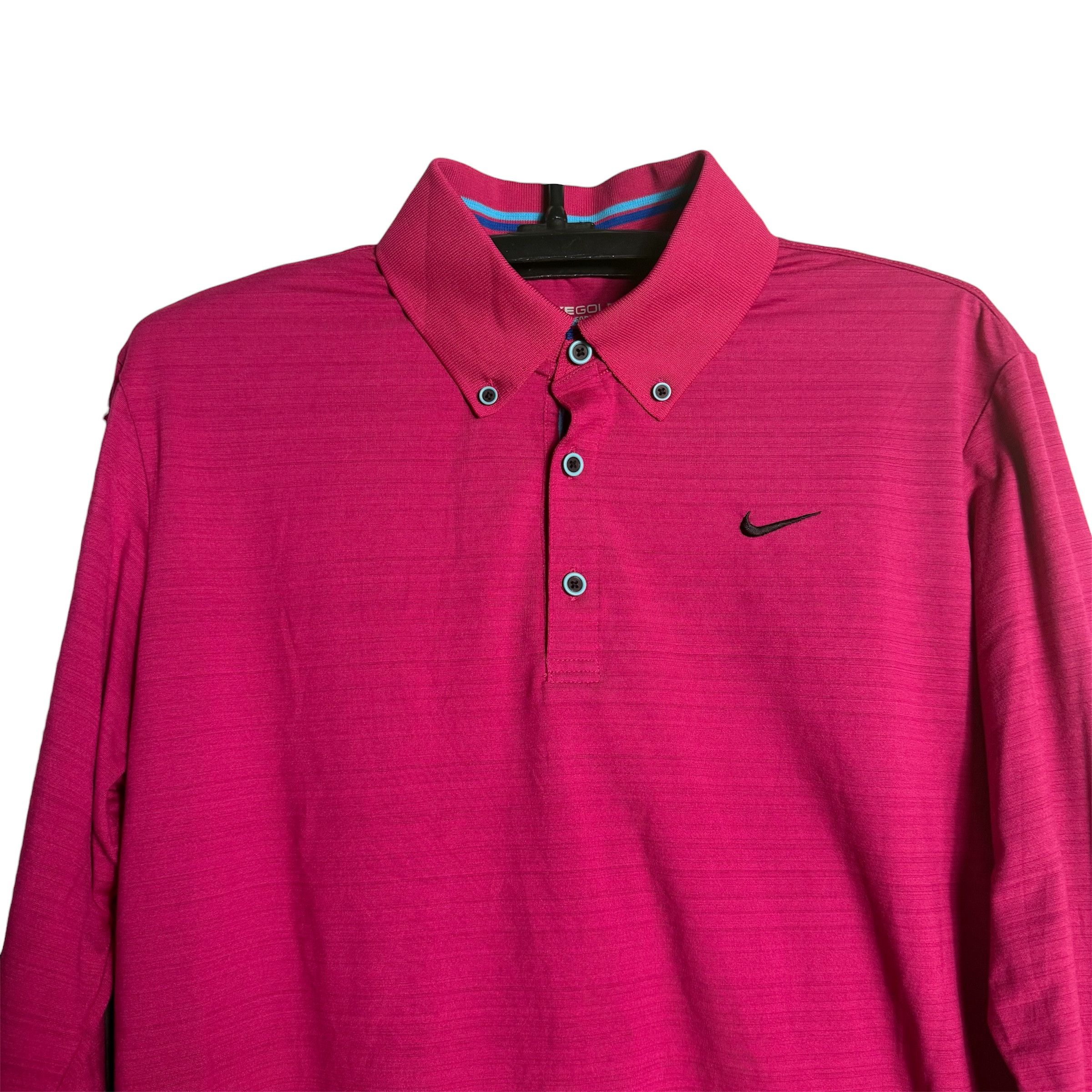 Nike 🔥RARE🔥Nike Golf Dri-Fit Victory Men L/Sleeve Polo Shirt Size US L / EU 52-54 / 3 - 2 Thumbnail