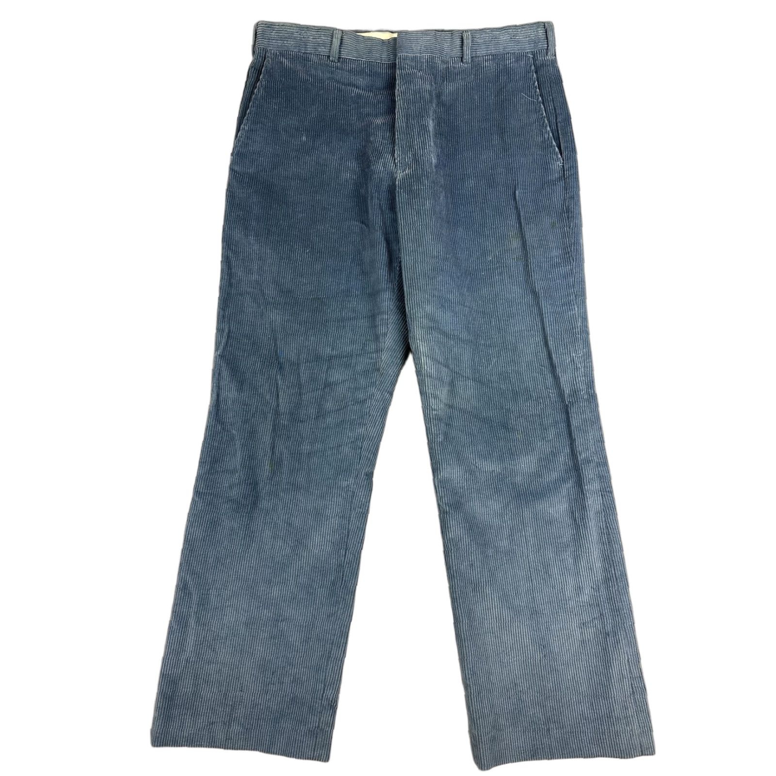 Vintage VINTAGE Corduroy Pants Mens 34x30 Blue Chino Straight Leg 34 Regular USA Casual Size US 34 / EU 50 - 1 Thumbnail