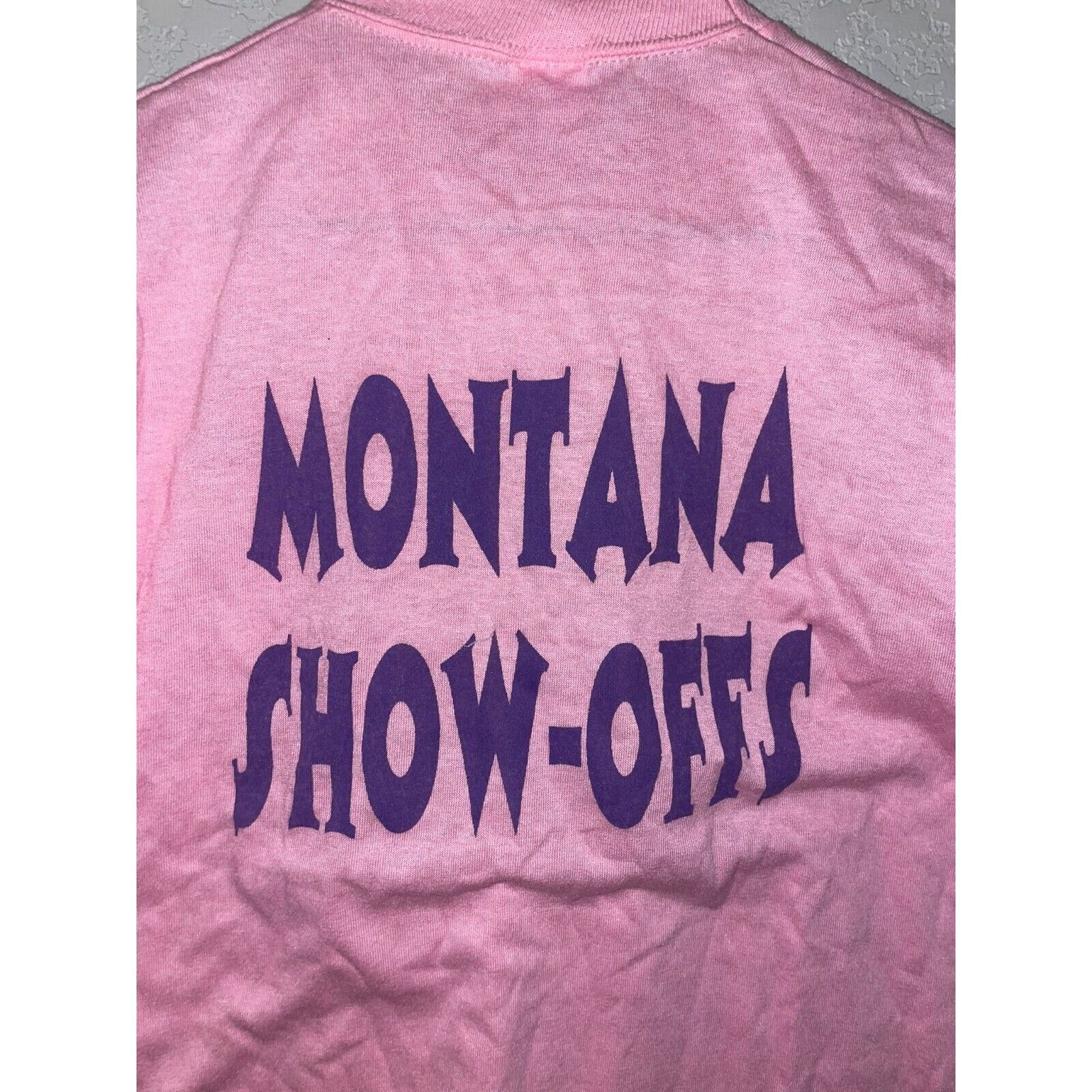 Jerzees Vintage Montana Show Offs Shirt Jerzees Sara Pink Tee 90s M Size US M / EU 48-50 / 2 - 7 Thumbnail
