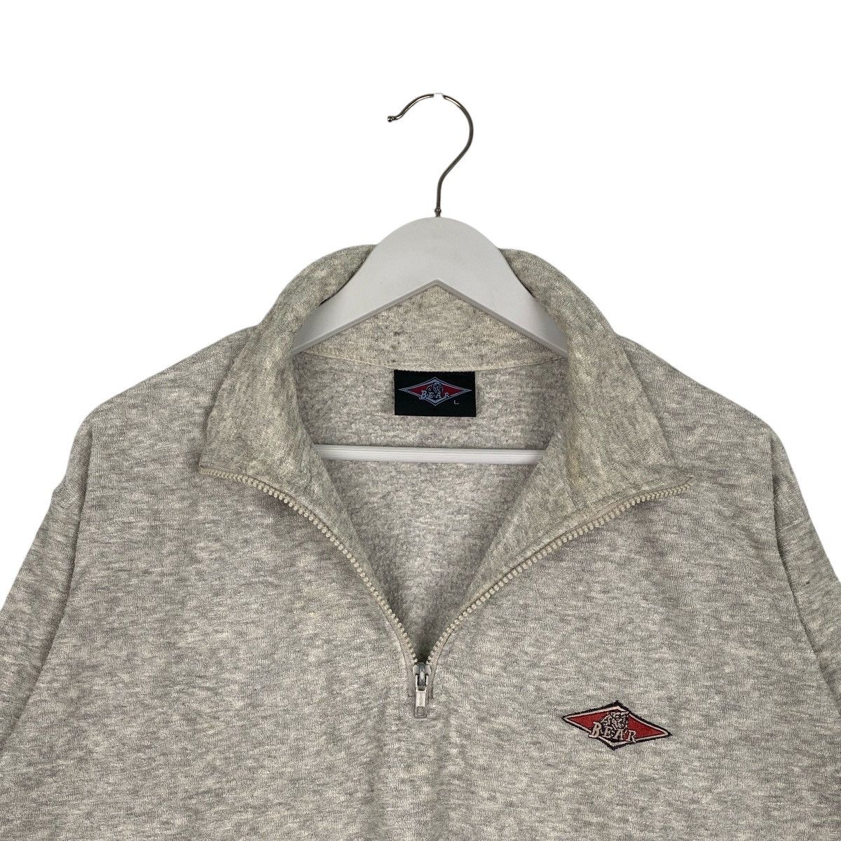 Designer × Vintage Vintage Bear Quarter Zip Small Logo Embroidered Sweatshirt Size US L / EU 52-54 / 3 - 5 Thumbnail