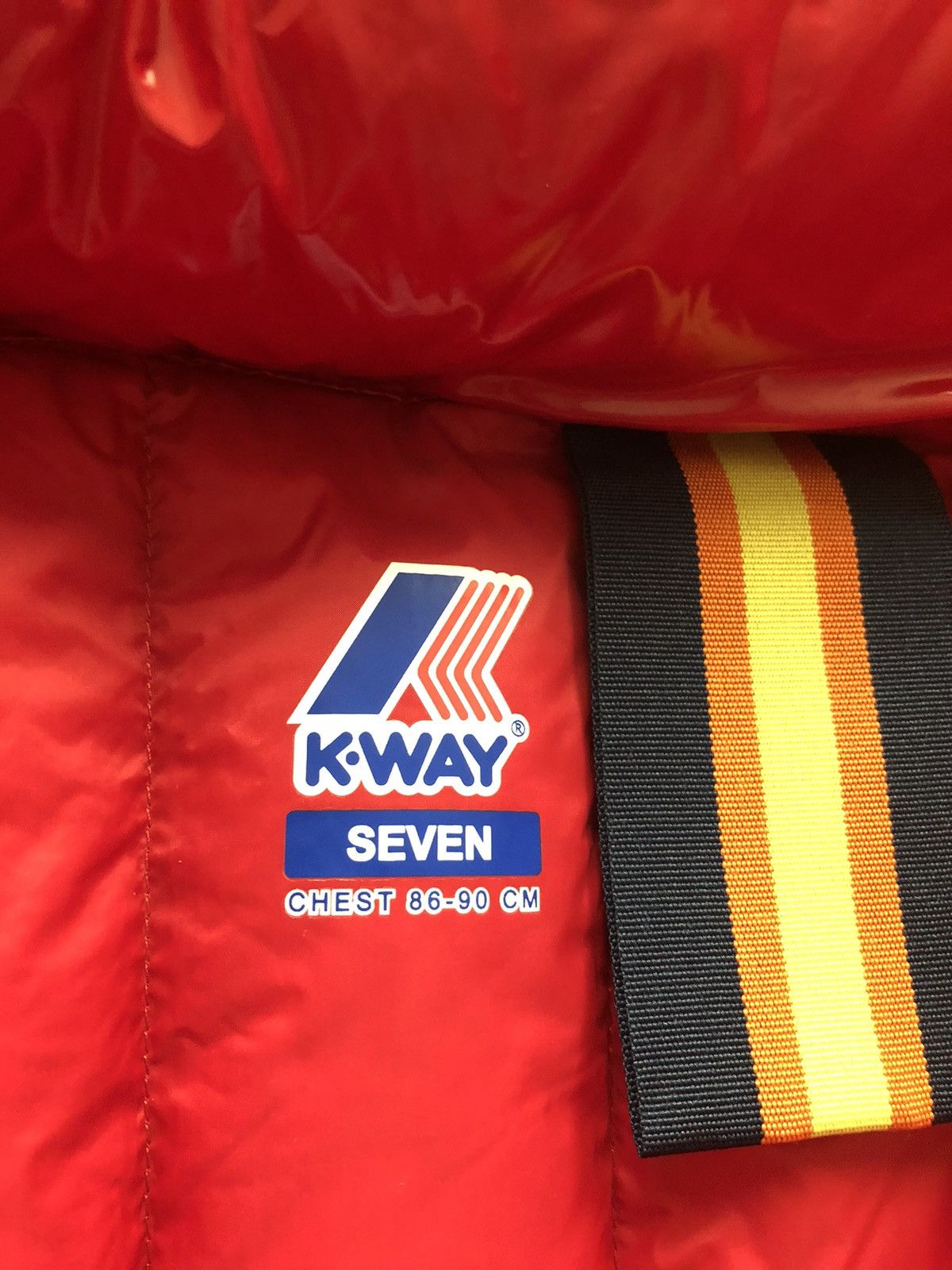 K-Way Kway red Josephine warm shiny quilted duck down 7 US Size M / US 6-8 / IT 42-44 - 2 Thumbnail