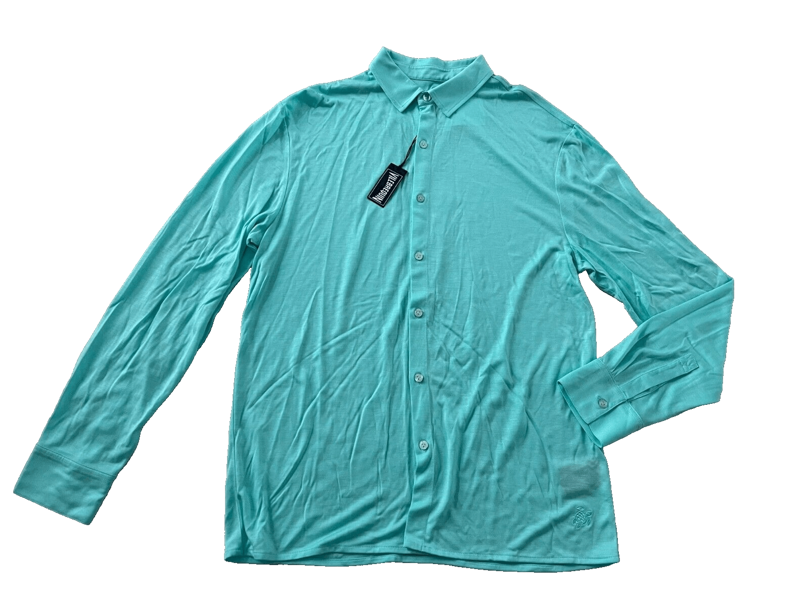 Vilebrequin Vilebrequin Lyocell Long Sleeves Shirt Lagon ( M ) Size US M / EU 48-50 / 2 - 5 Thumbnail