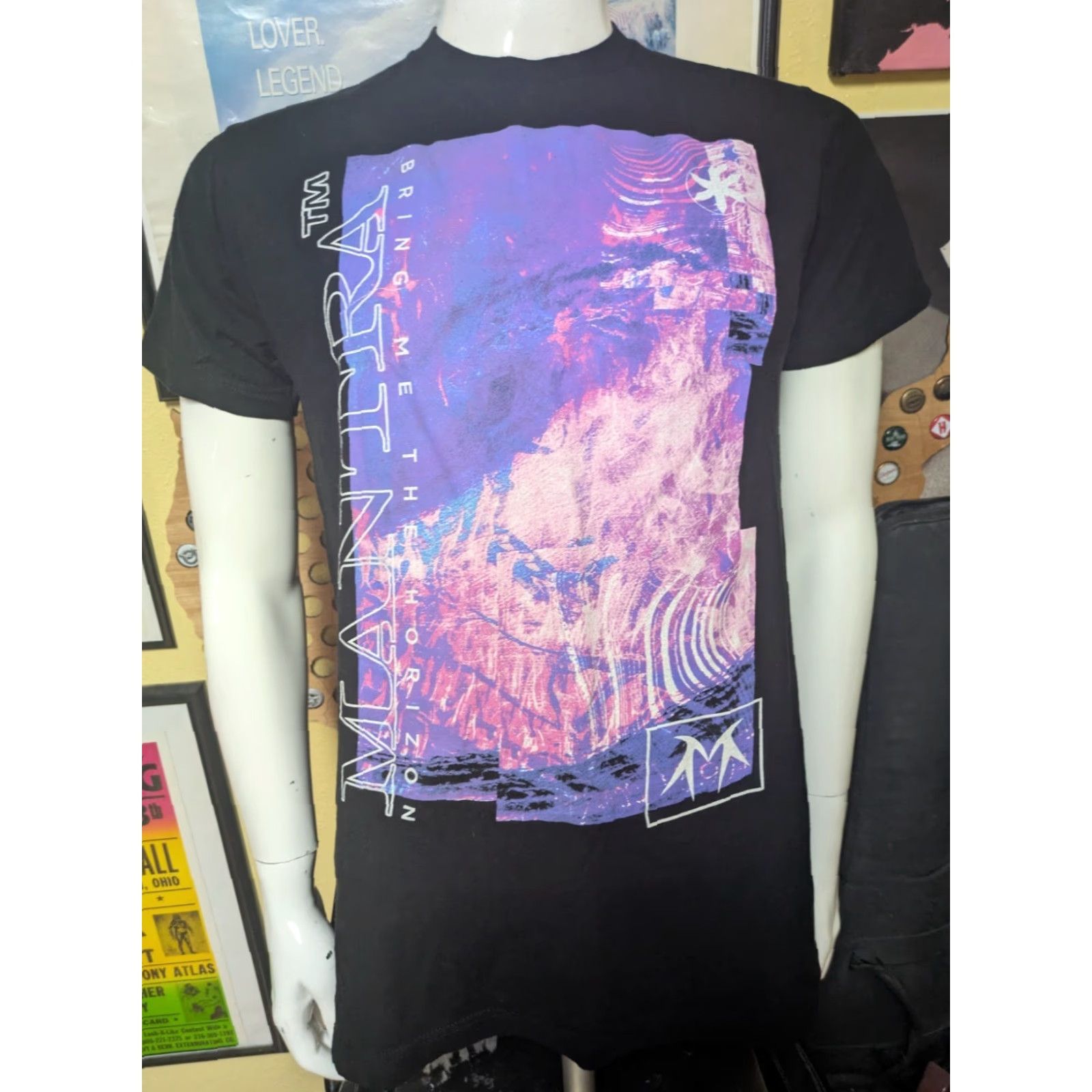 Tultex VINTAGE Bring Me The Horizon Mantra T Shirt Medium BMTH UK Rock Metal Metalcore 2019 Size US L / EU 52-54 / 3 - 2 Thumbnail