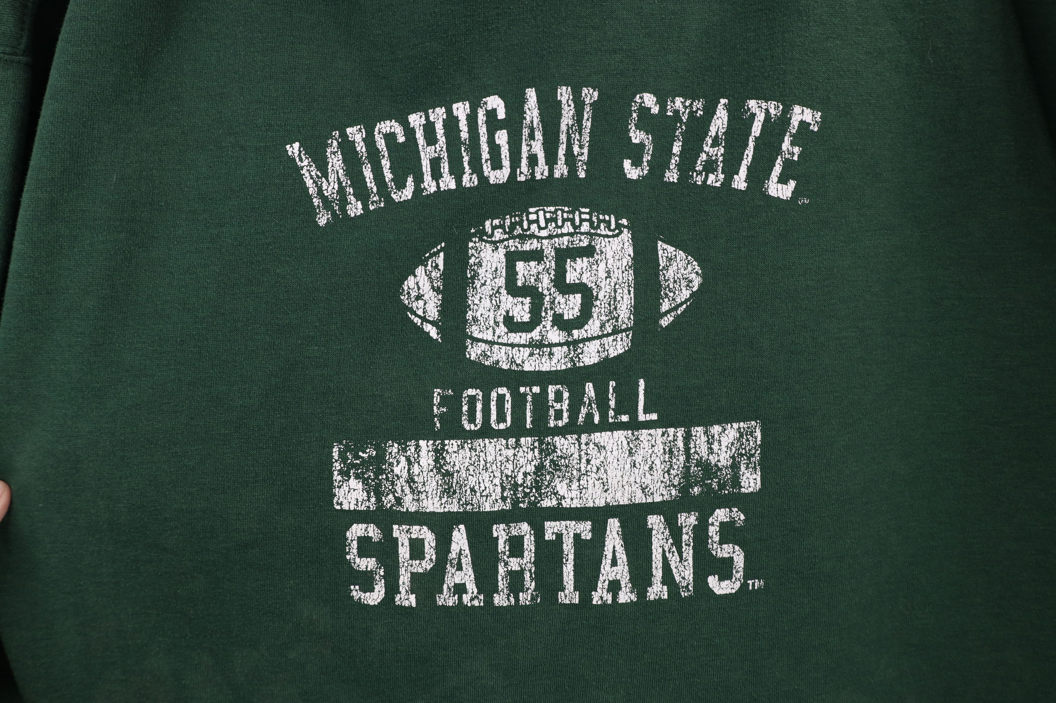 Vintage Vintage Michigan State University Football Hoodie Sweatshirt Size US XL / EU 56 / 4 - 4 Thumbnail