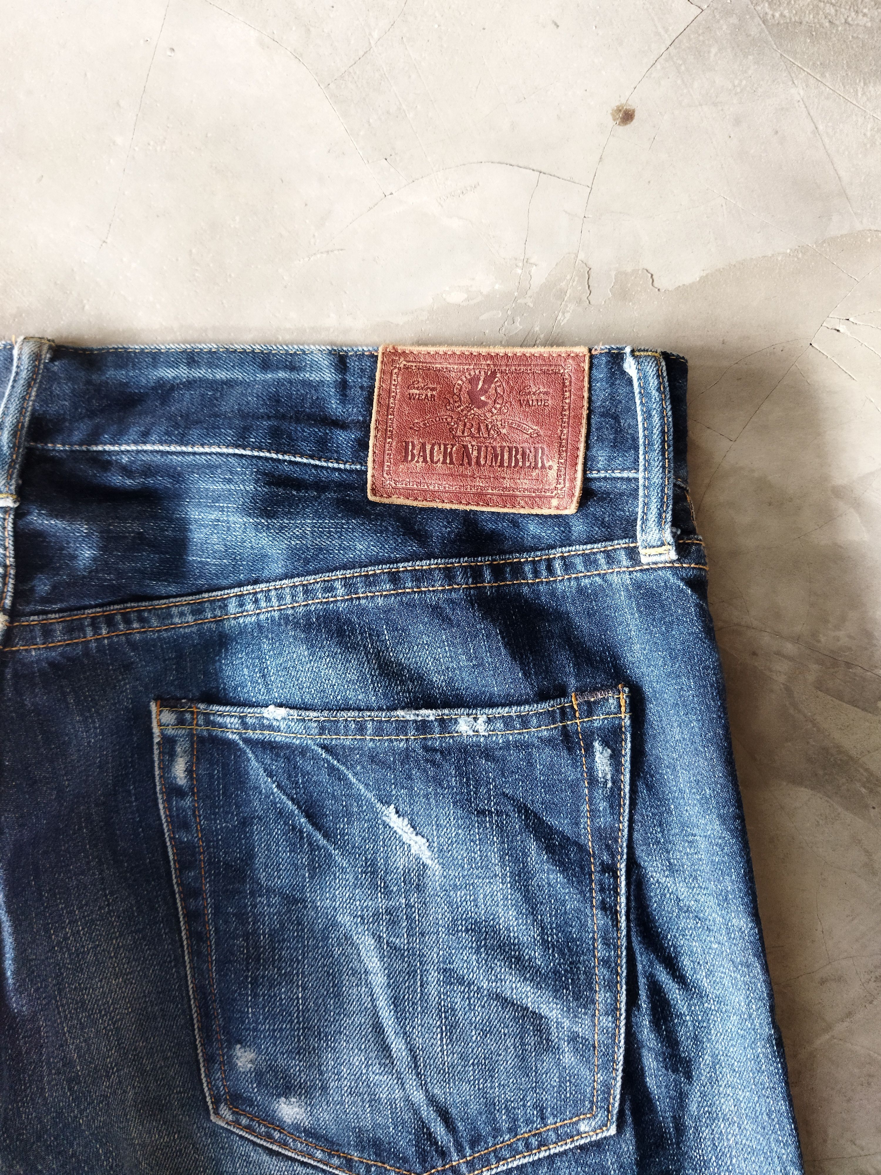 Vintage VINTAGE BACK NUMBER DISTRESSED BLUE JEANS PANTS Size US 36 / EU 52 - 10 Thumbnail