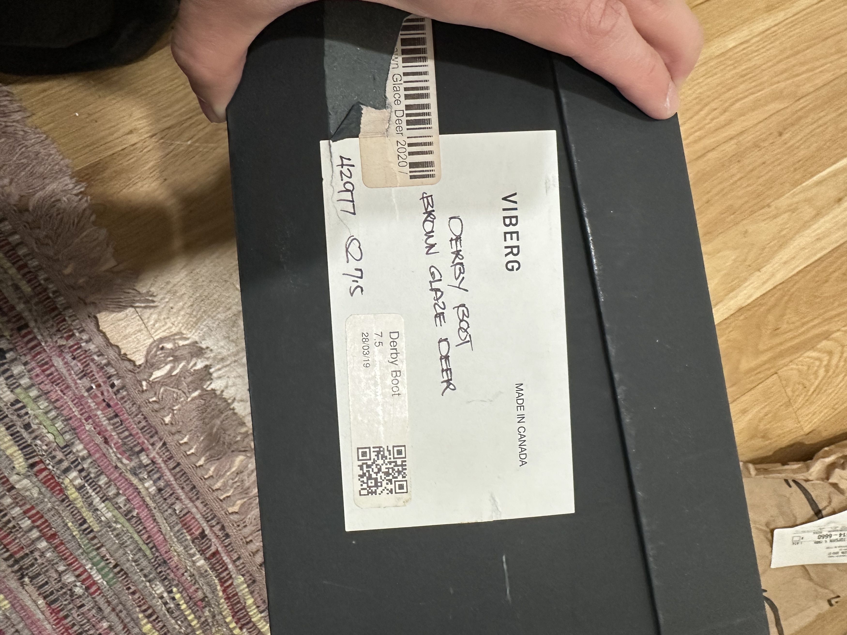 Viberg Derby Boots - Brown Glace Deer - 2020 Last Size US 7.5 / EU 40-41 - 4 Thumbnail