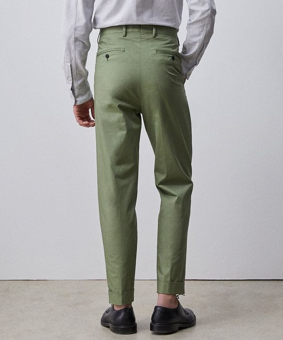 Todd Snyder Italian Stretch Twill Madison Suit Trouser in Faded Olive ...
