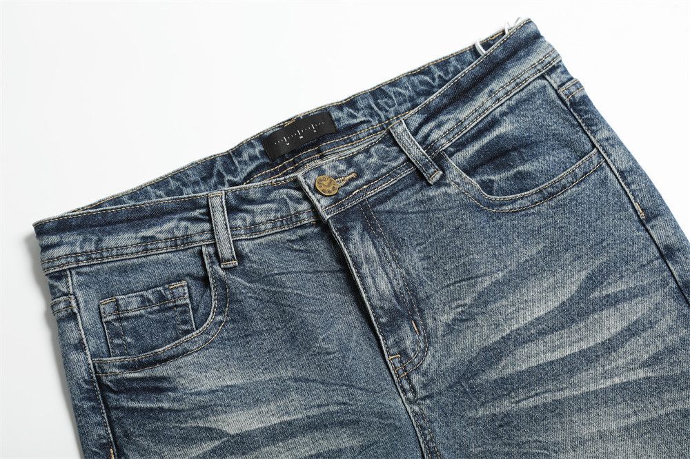 Jean Men's American style distressed washed flared jeans Size US 32 / EU 48 - 3 Thumbnail