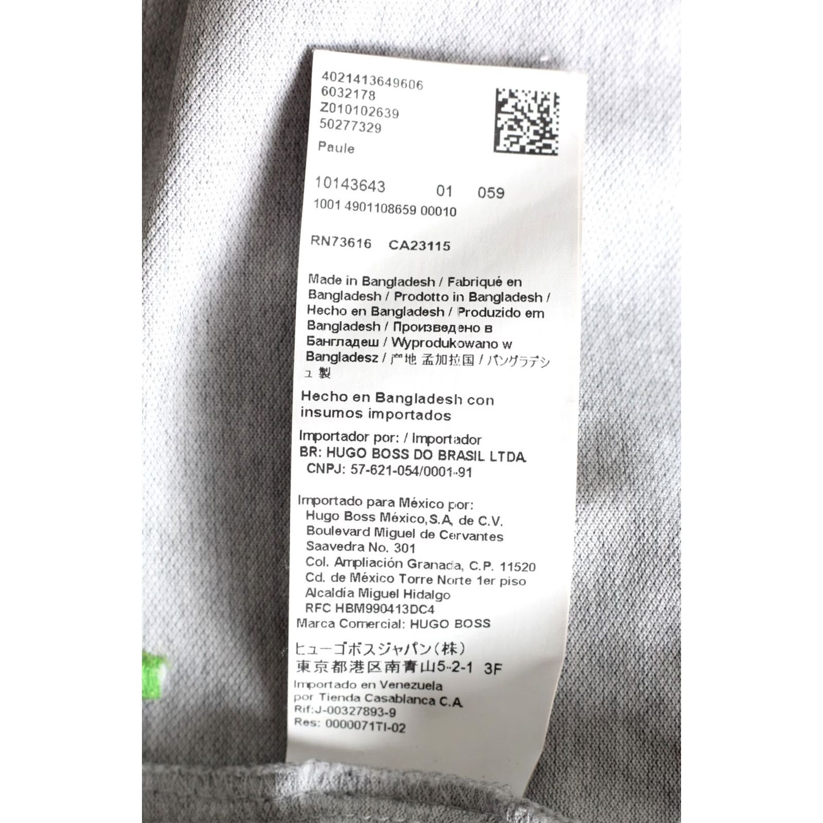 Hugo Boss HUGO BOSS Polo Shirt Mens Slim Fit Short Sleeve Size S Grey moisture manager Paule Size US S / EU 44-46 / 1 - 7 Thumbnail