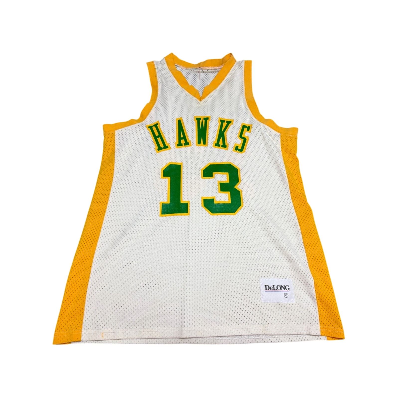 Delong Vintage DEADSTOCK 80’s Delong Basketball Jersey HAWKS RARE Size US L / EU 52-54 / 3 - 1 Thumbnail