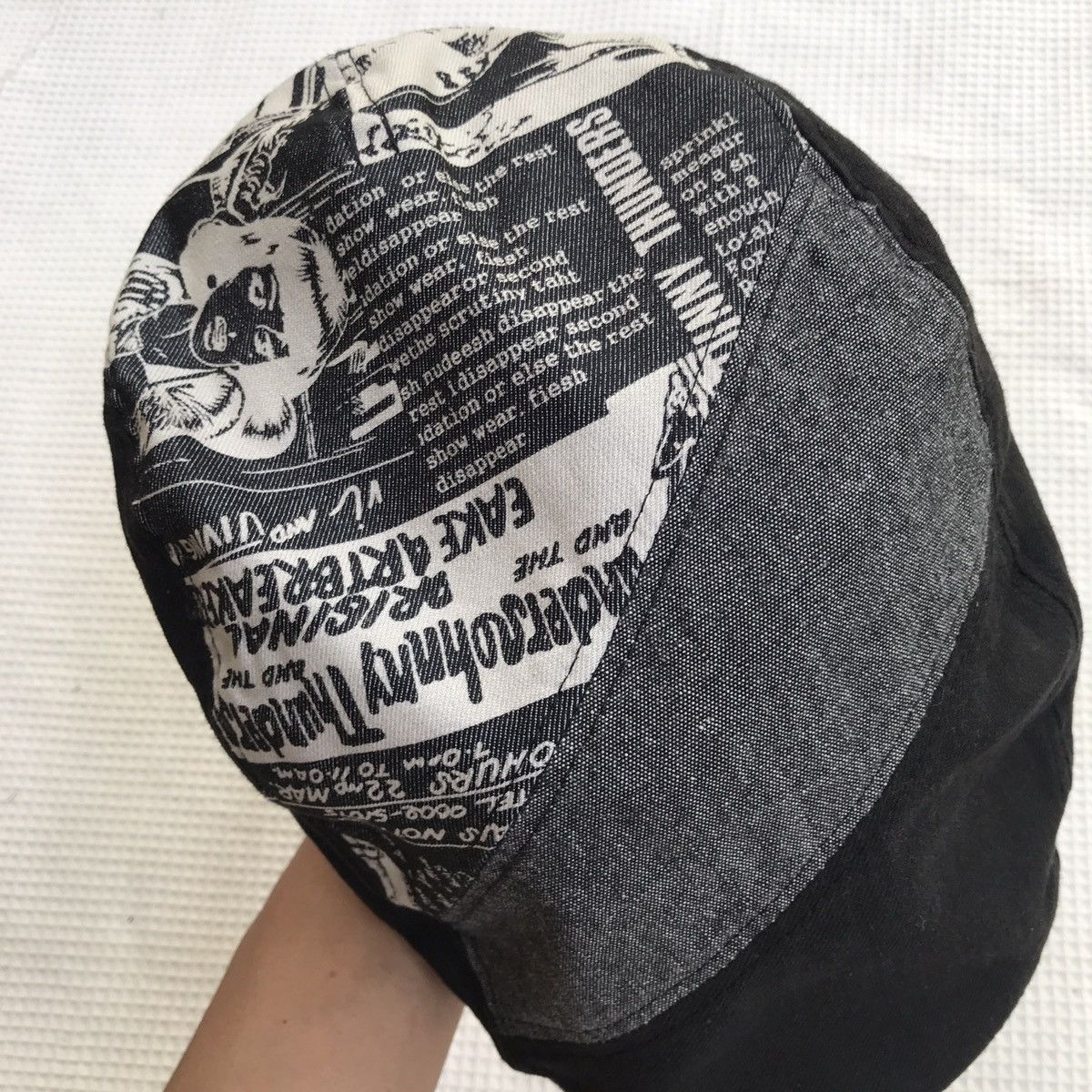 If Six Was Nine × Japanese Brand × Le Grande Bleu (L.G.B.) 🔥Sick Y2K style patch work Flat Cap Size ONE SIZE - 6 Thumbnail