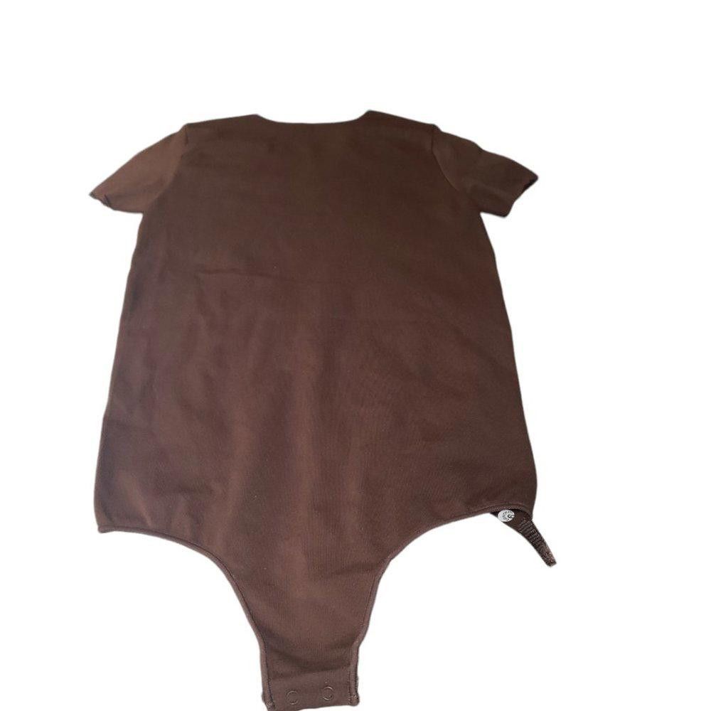 Designer CT633 Skims NWOT Essential Crew Neck Thong Bodysuit Cocoa Size XXS / US 00 / IT 34 - 3 Thumbnail