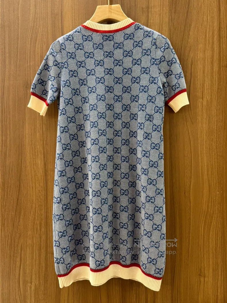 Gucci Gucci Knitted dress with full-print bow Size XS / US 0-2 / IT 36-38 - 2 Thumbnail