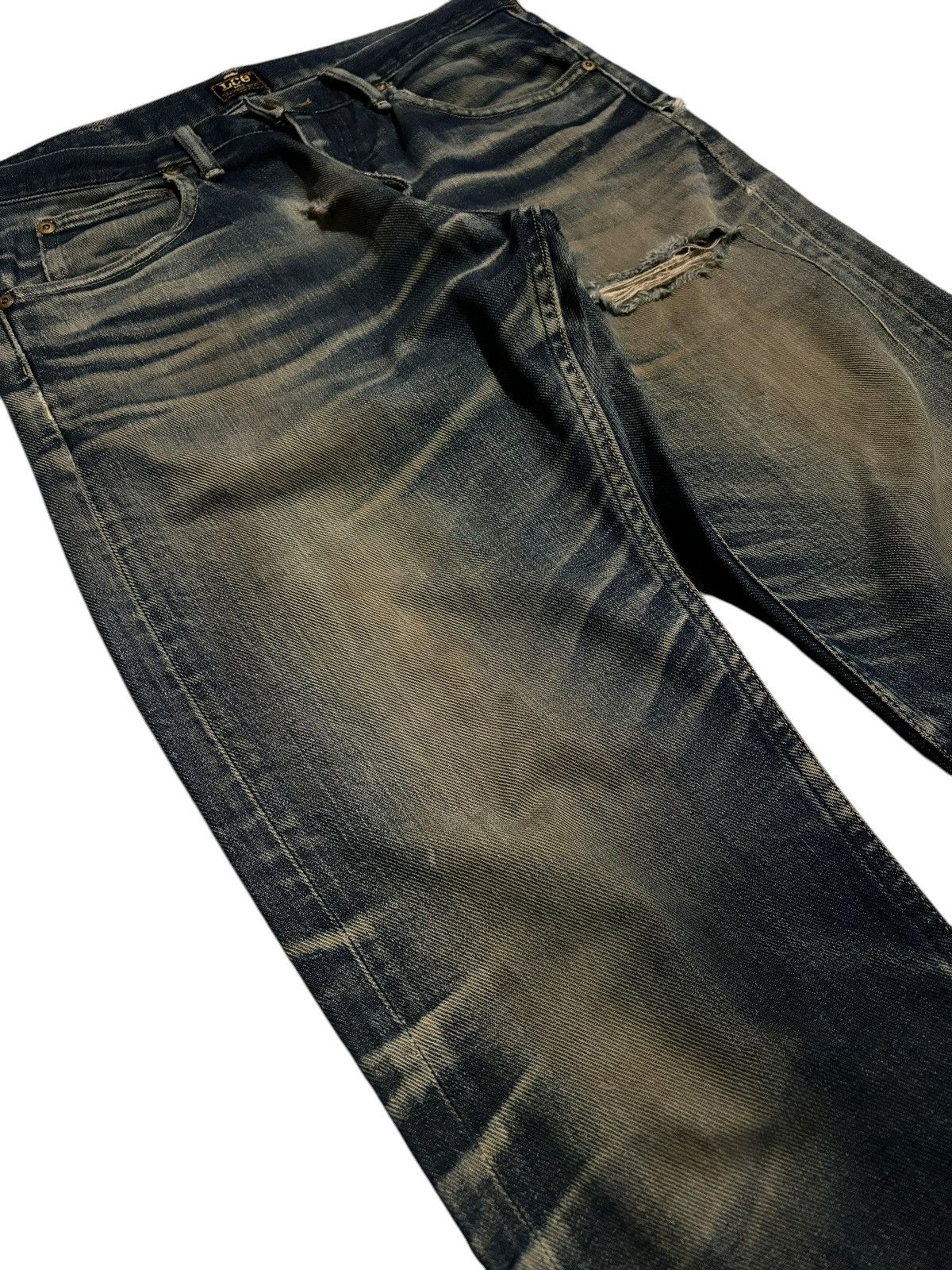 Comme des Garcons Y2k Lee Selvedge Lot 101 Distressed Season Faded Jeans Size US 30 / EU 46 - 4 Thumbnail