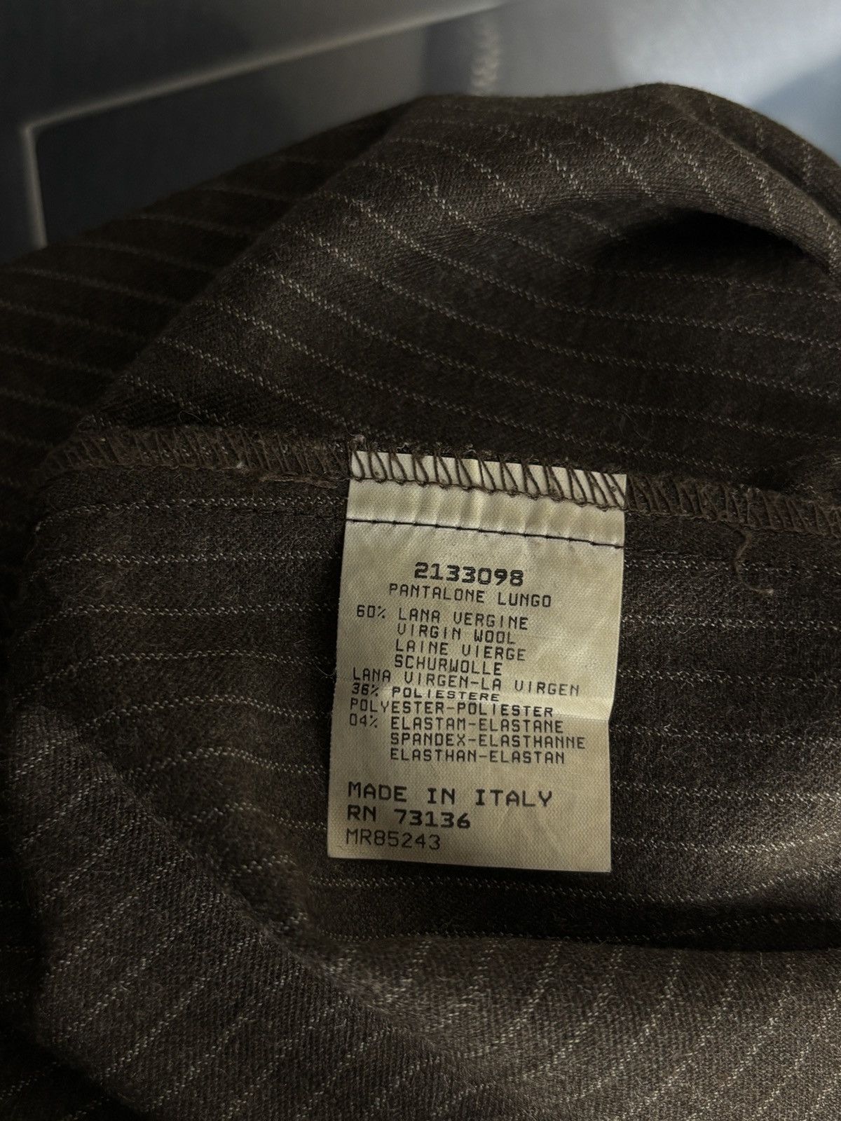 Marina Rinaldi Marina Rinaldi wool blend striped vintage luxury pants Size 34" / US 12 / IT 48 - 7 Thumbnail