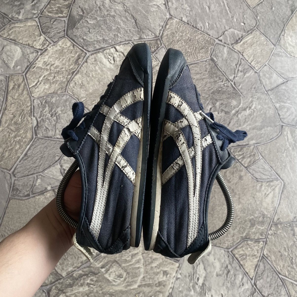 Asics Vintage Asics Onitsuka Tiger Mexico 66 Distressed Shoes Size US 5.5 / EU 38 - 12 Thumbnail