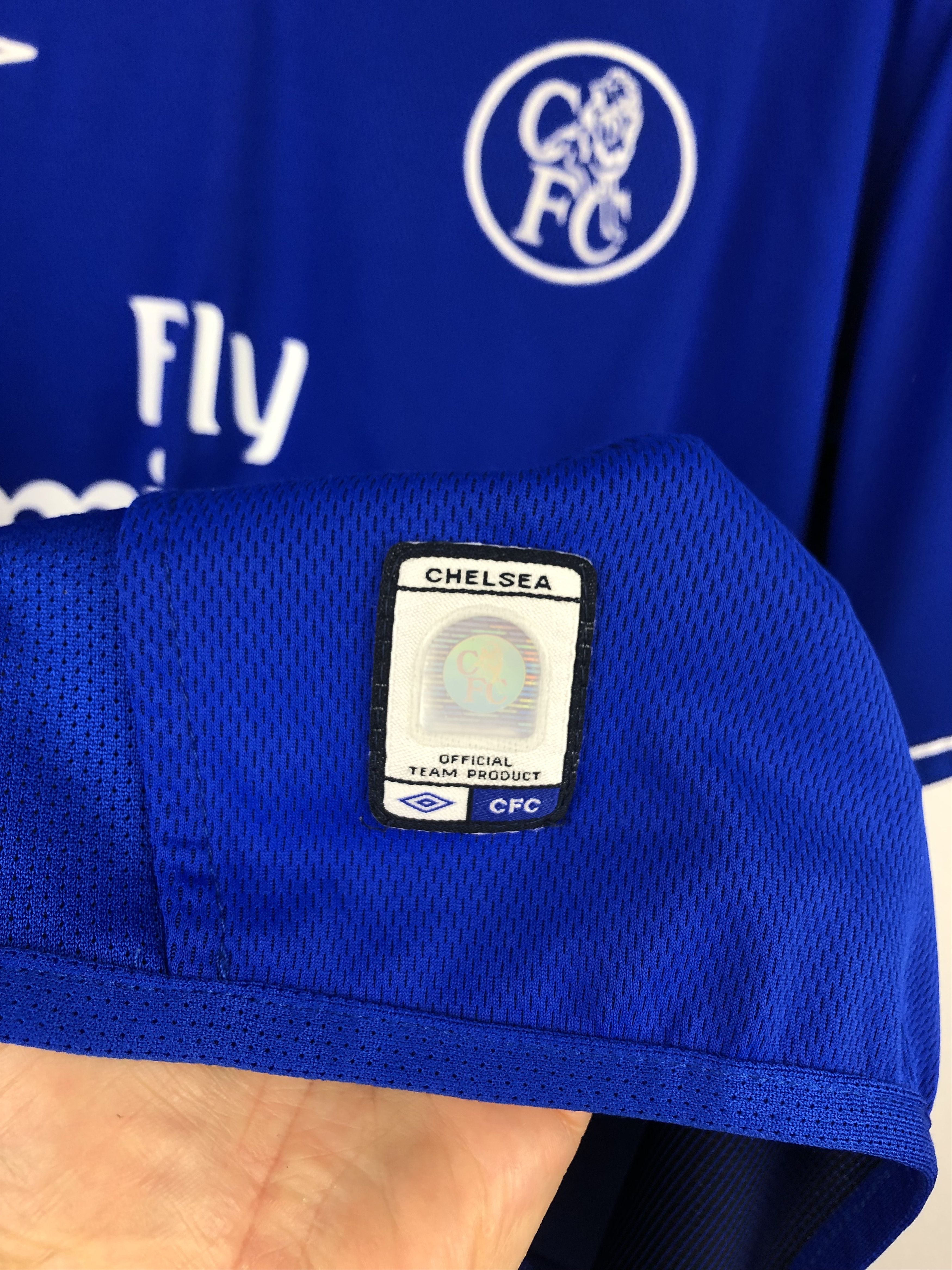 Vintage Chelsea Home football shirt 2003 Soccer Umbro Jersey Trikot Size US L / EU 52-54 / 3 - 7 Thumbnail