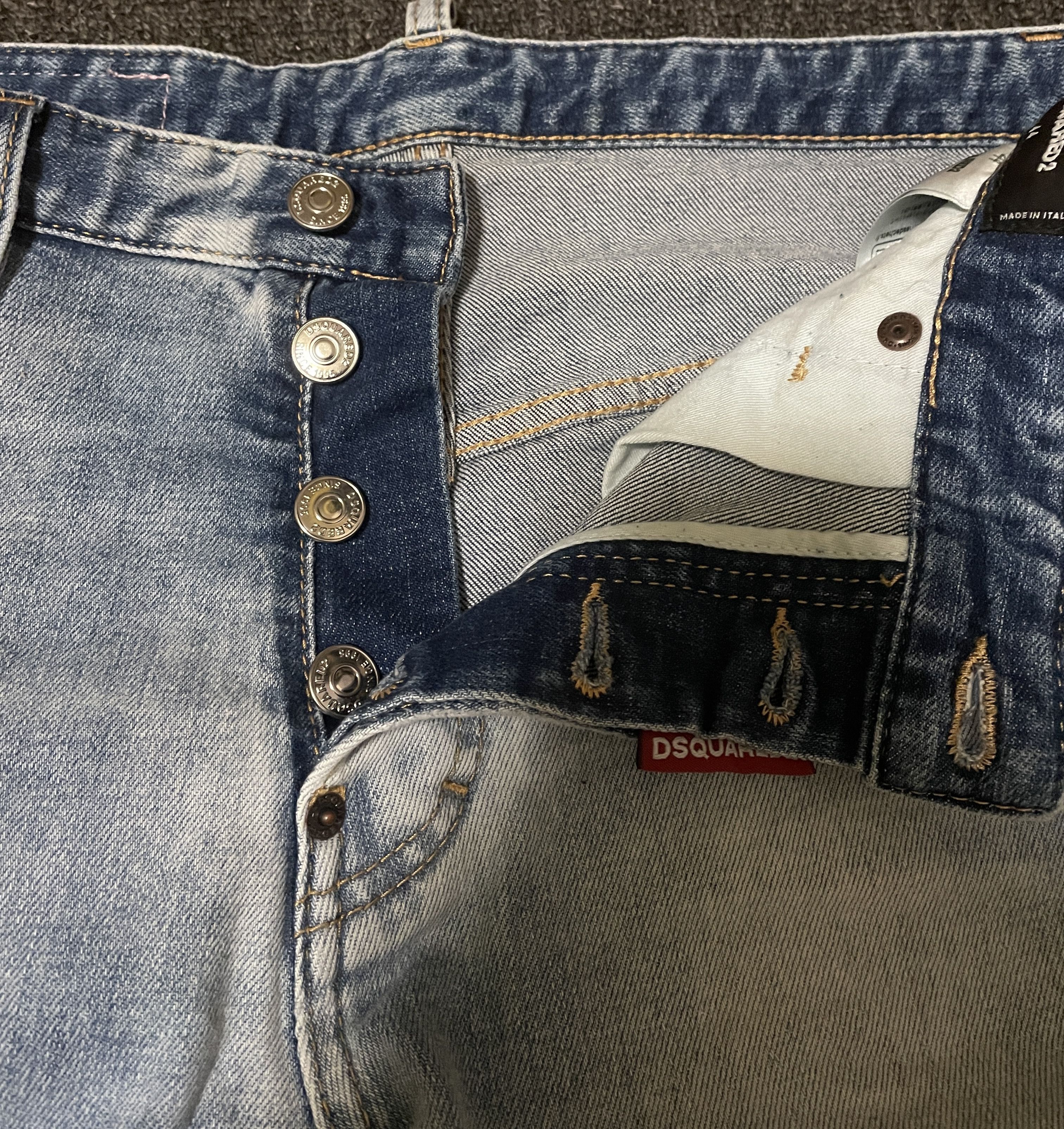 Dsquared2 Dsquared2 Mens Double Knee Destroyed flared Jeans Size 44/30 Size US 28 / EU 44 - 9 Thumbnail