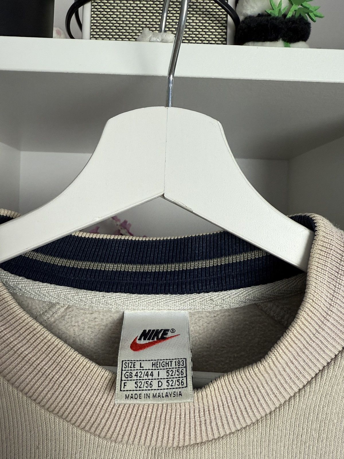 Nike × Vintage Vintage 90s Nike basic boxy baggy sweatshirt L Travis Scott Size US L / EU 52-54 / 3 - 3 Thumbnail