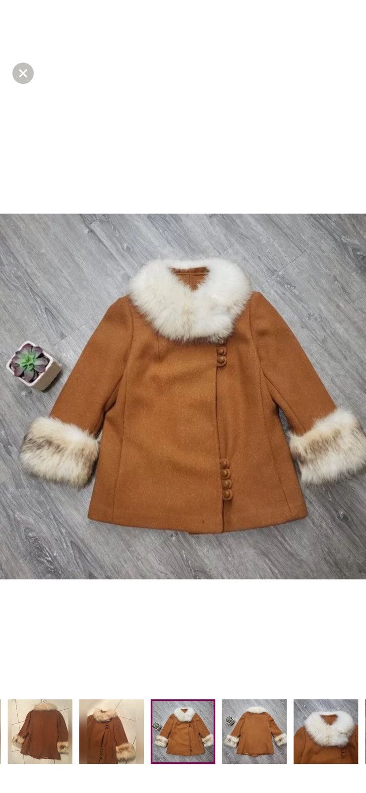 Other Fur Trimmed Women's Coat Suede William Frohman Size S / US 4 / IT 40 - 4 Thumbnail