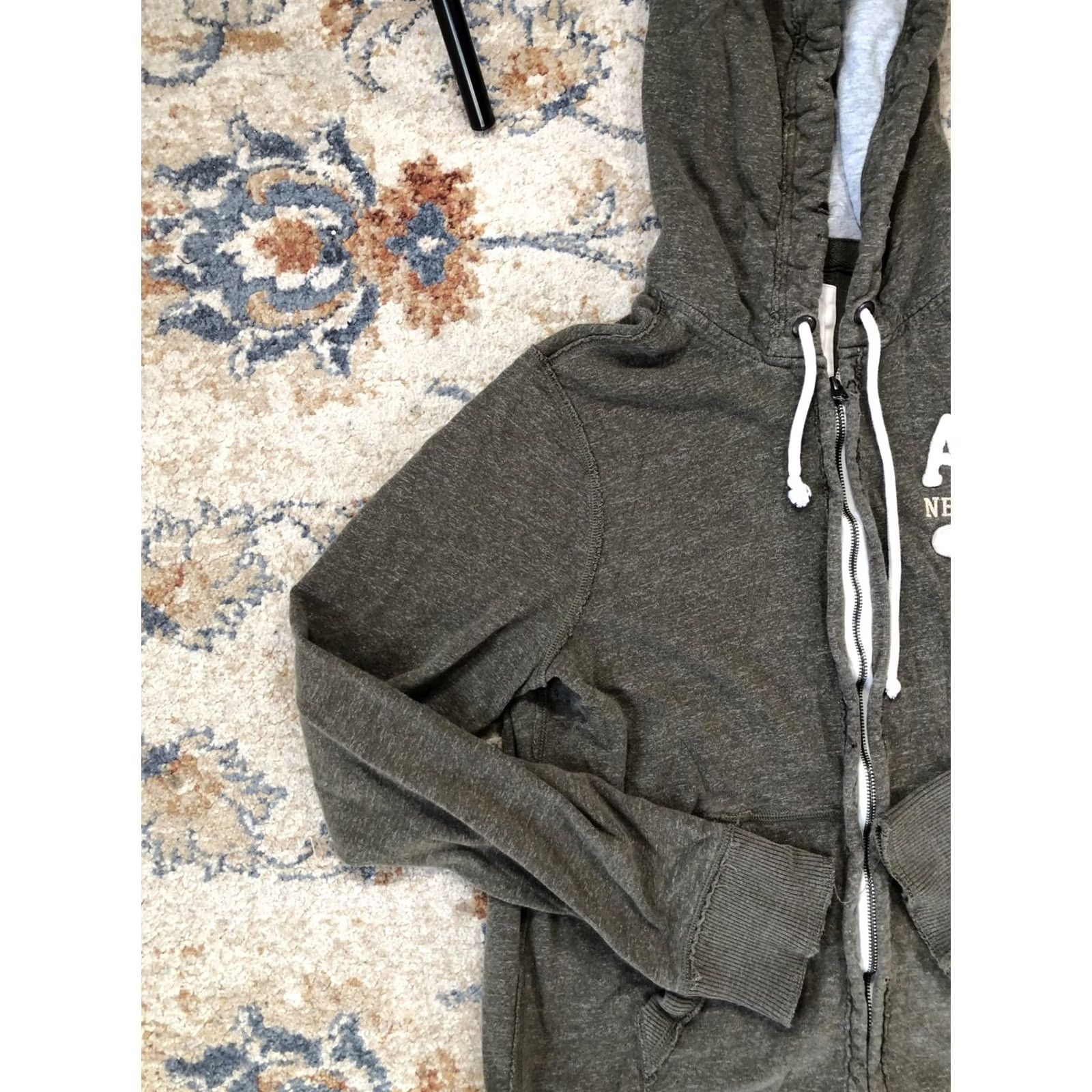 Abercrombie & Fitch Abercrombie & Fitch Hoodie Mens XL Green Full Zip 1892 Graphic Logo Sweatshirt Size US XL / EU 56 / 4 - 3 Thumbnail