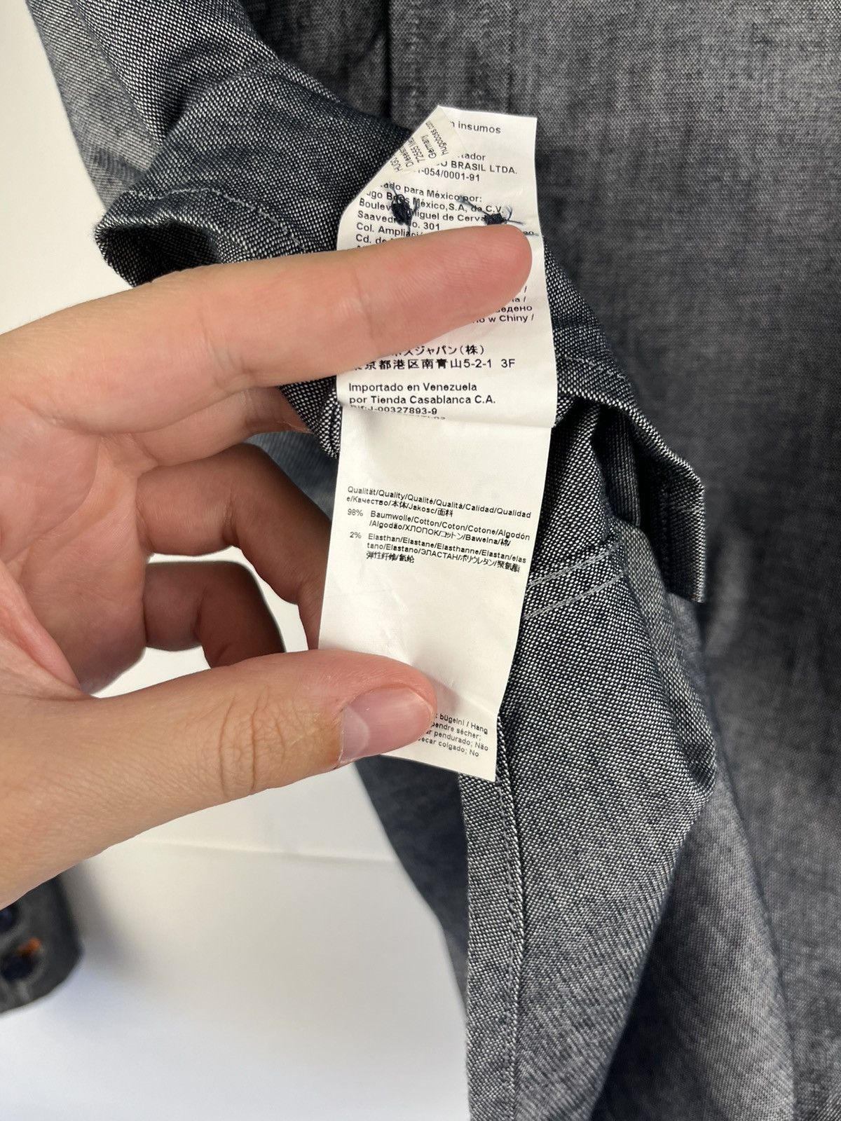 Hugo Boss Boss Hugo Boss Cotton Long Sleeve Shirt Button Up Size US S / EU 44-46 / 1 - 10 Thumbnail