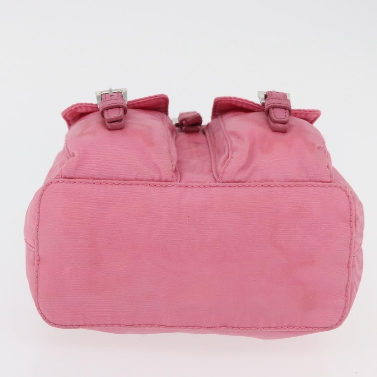 Prada Prada Nylon Chain Shoulder Bag Pink Size ONE SIZE - 12 Thumbnail