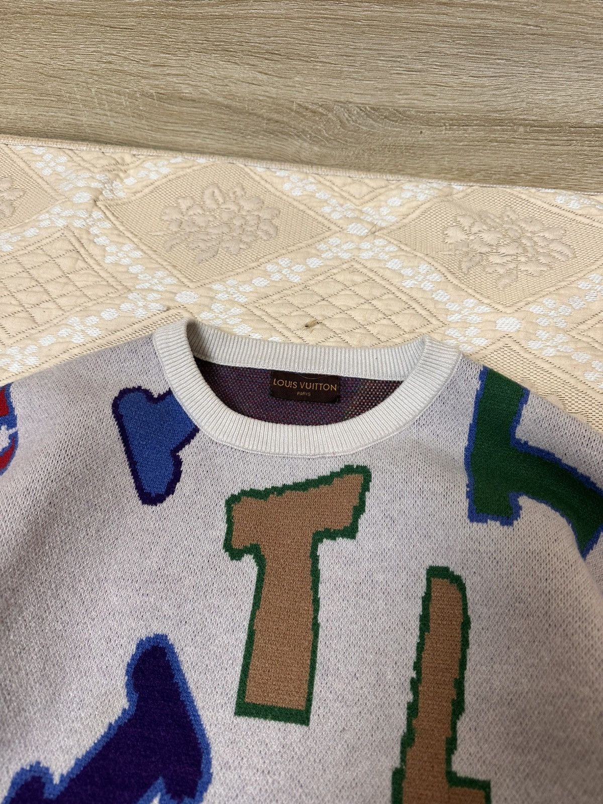 Vintage 🔥 Vintage Louis Vuitton Styled Sweater Pullover Knit Logo Size US S / EU 44-46 / 1 - 5 Thumbnail