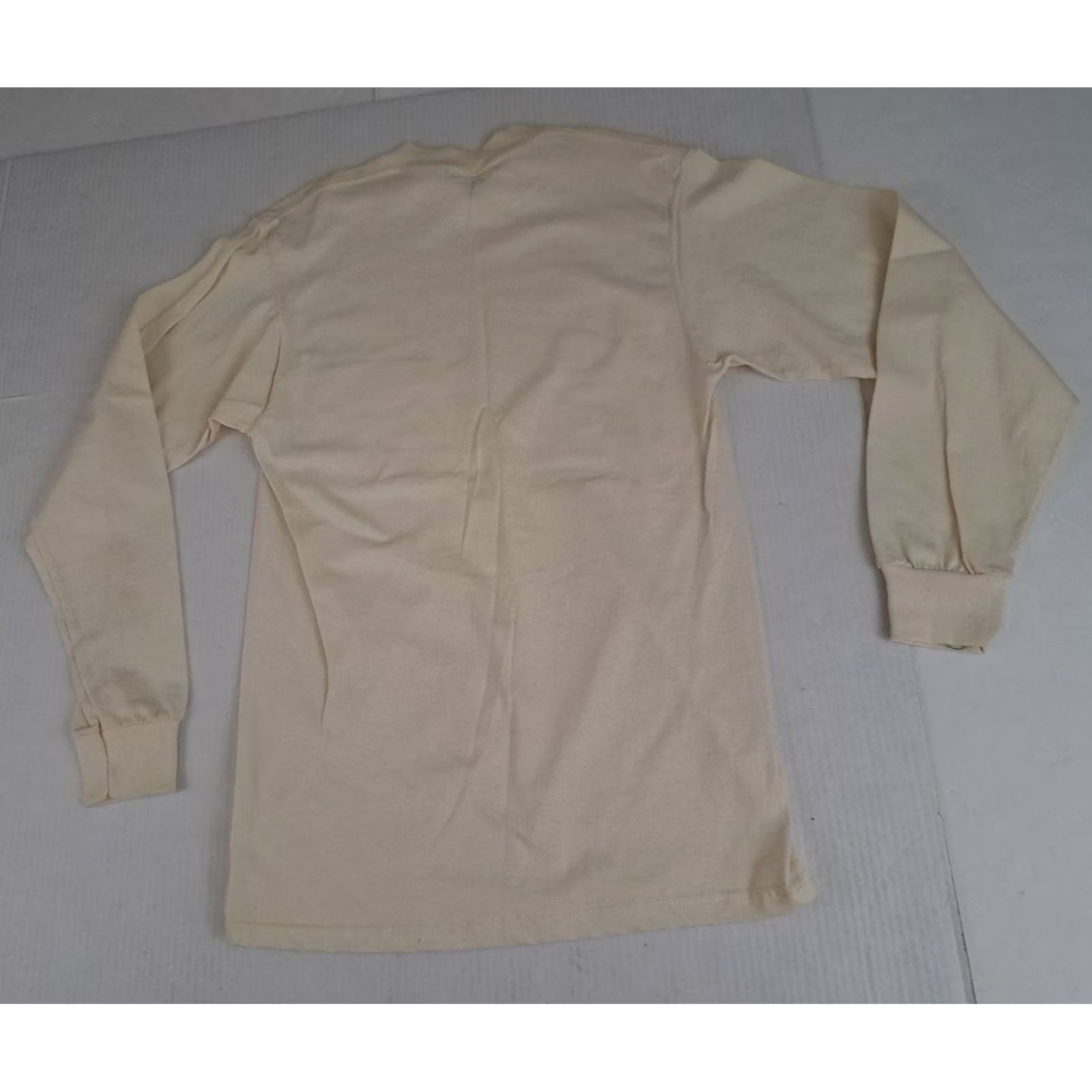 Vintage VINTAGE Ivory Long Sleeve T-Shirt USA Made Discus Athletic Men M Ivory Discus T-Shirt 1990s Training Canvas Cotton Crew Neck Size US M / EU 48-50 / 2 - 6 Thumbnail