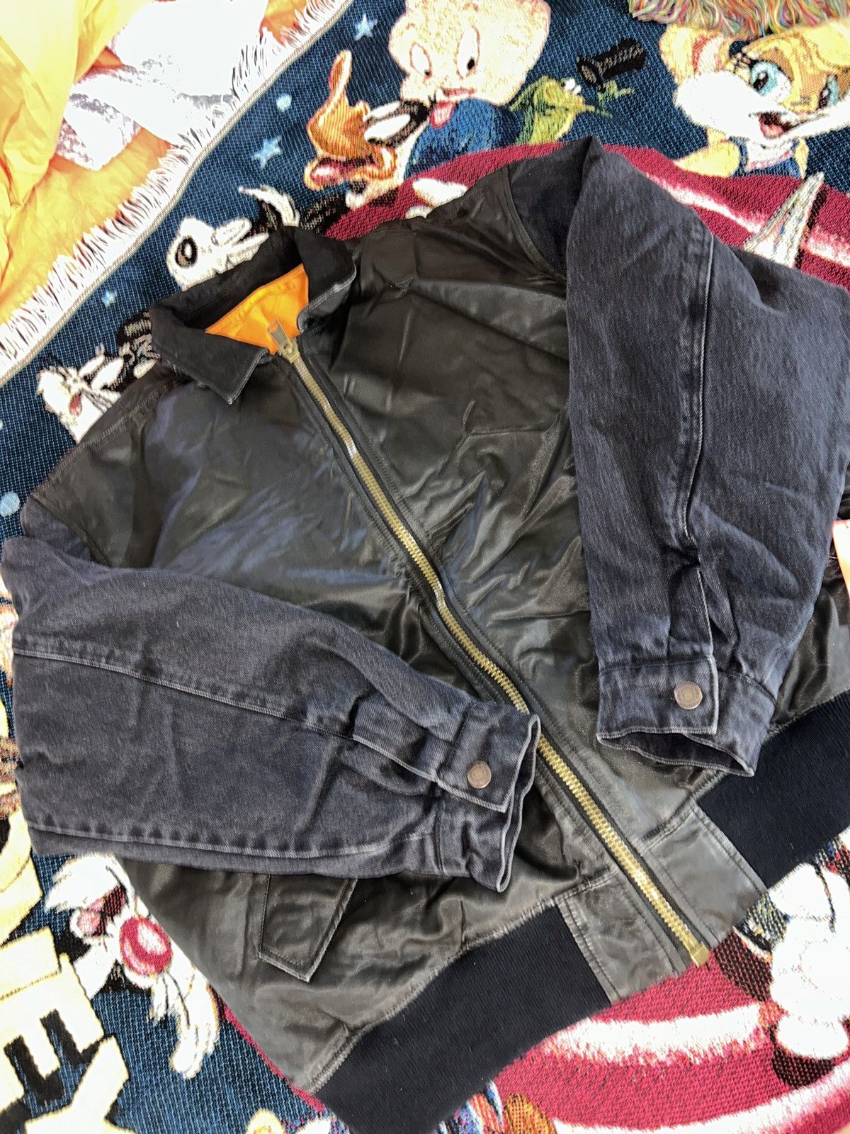 Supreme Supreme denim sleeve ma-1 jacket Size US L / EU 52-54 / 3 - 3 Thumbnail