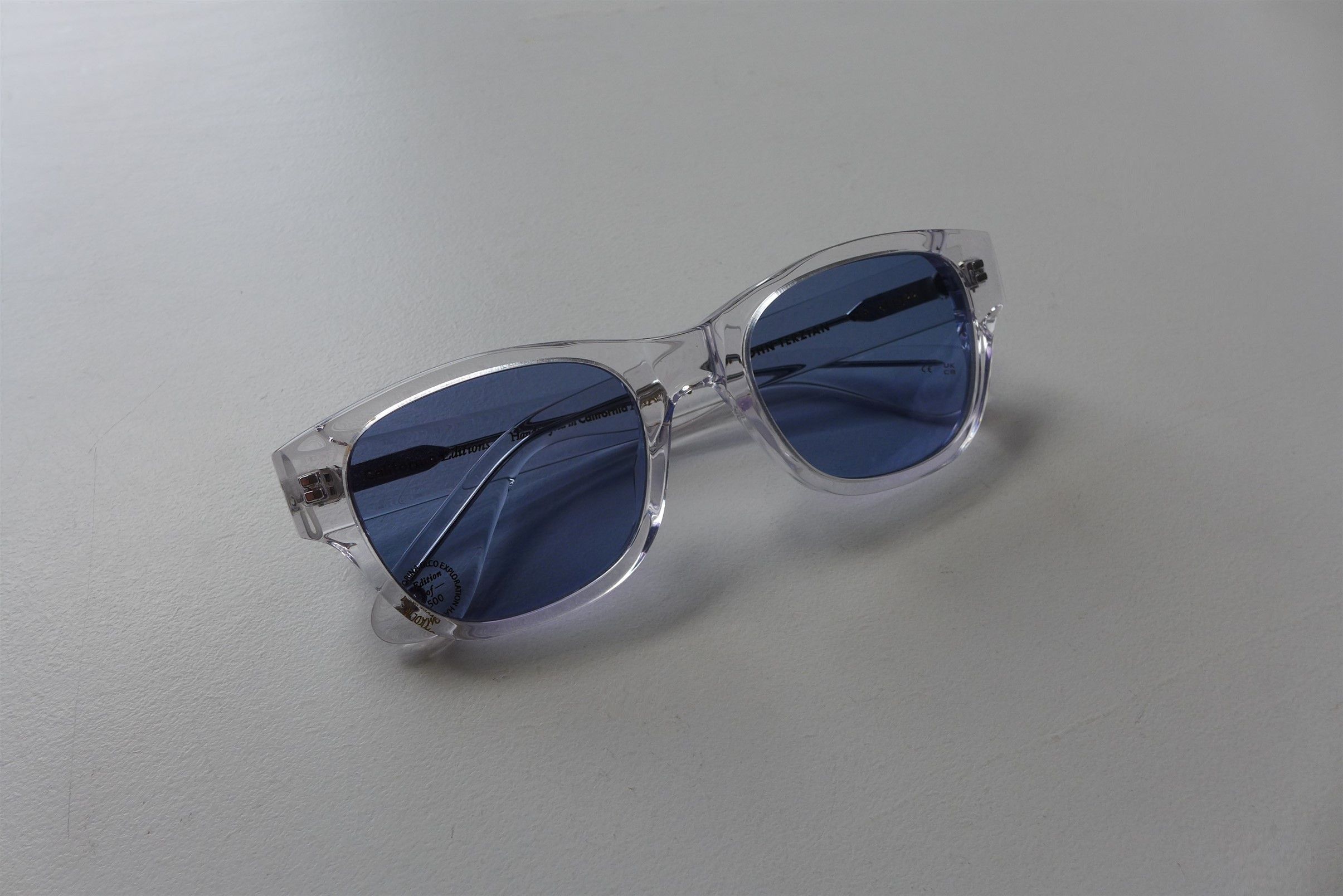 Garrett Leight GLCO x John Terzian Sunglasses -- Clear Acetate Size ONE SIZE - 4 Thumbnail