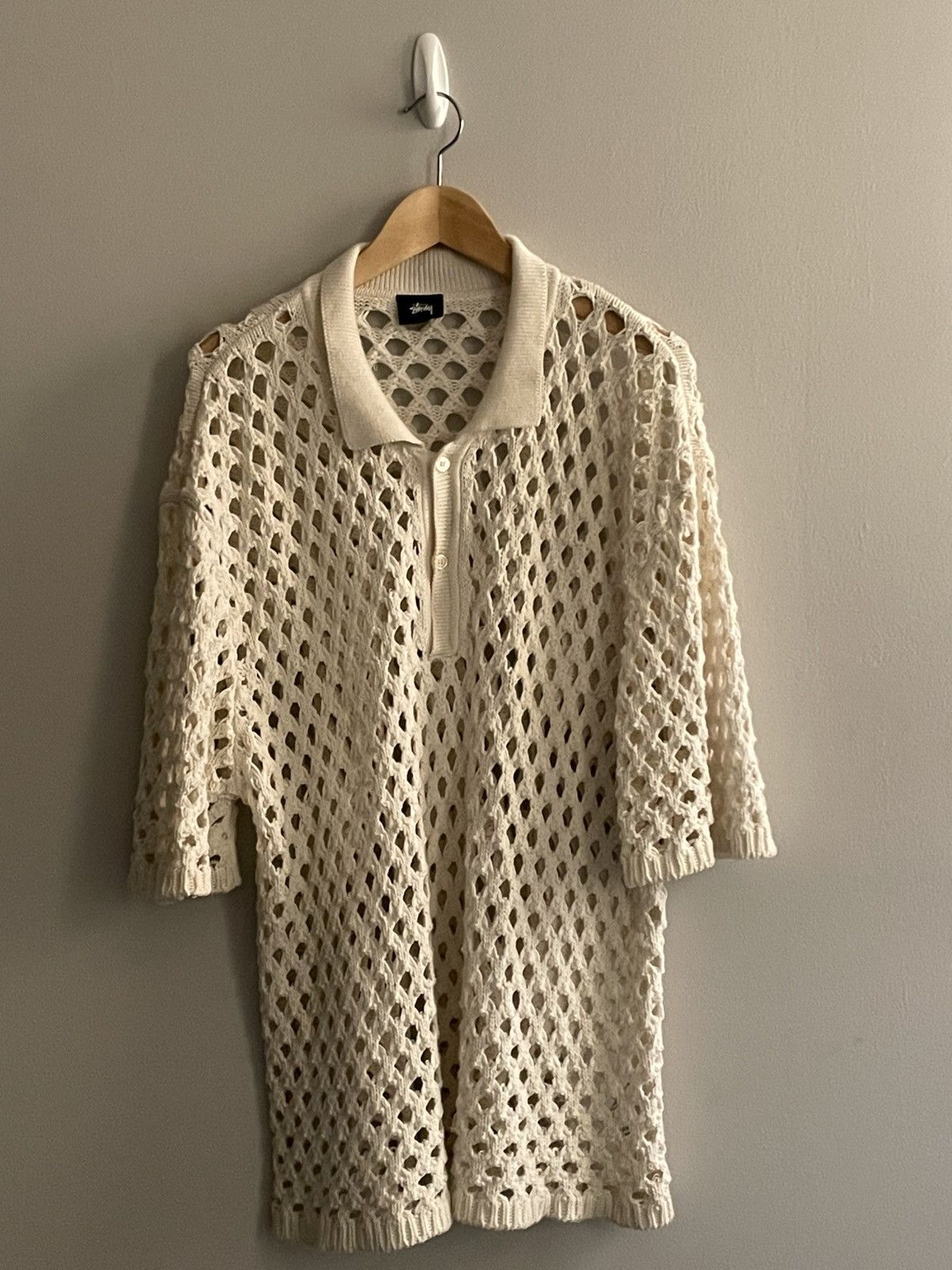 Stussy Knitted Polo Size US XL / EU 56 / 4 - 1 Thumbnail