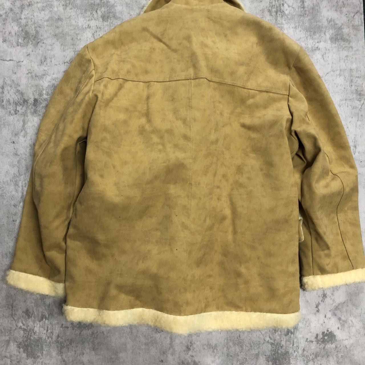 Other Tan and cream suede leather jacket with fur lining Size L / US 10 / IT 46 - 4 Thumbnail