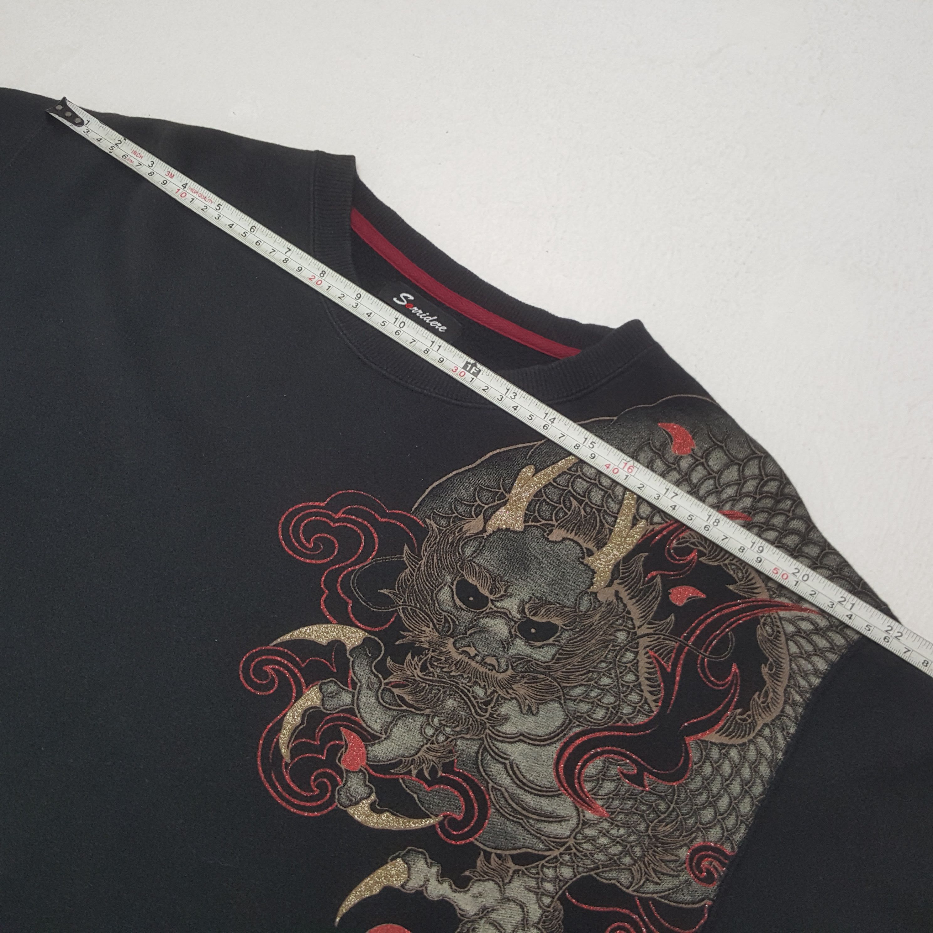 Other Vintage Sorridere Japanese Brand Dragon Sweatshirt C291N25 Size US XL / EU 56 / 4 - 6 Thumbnail