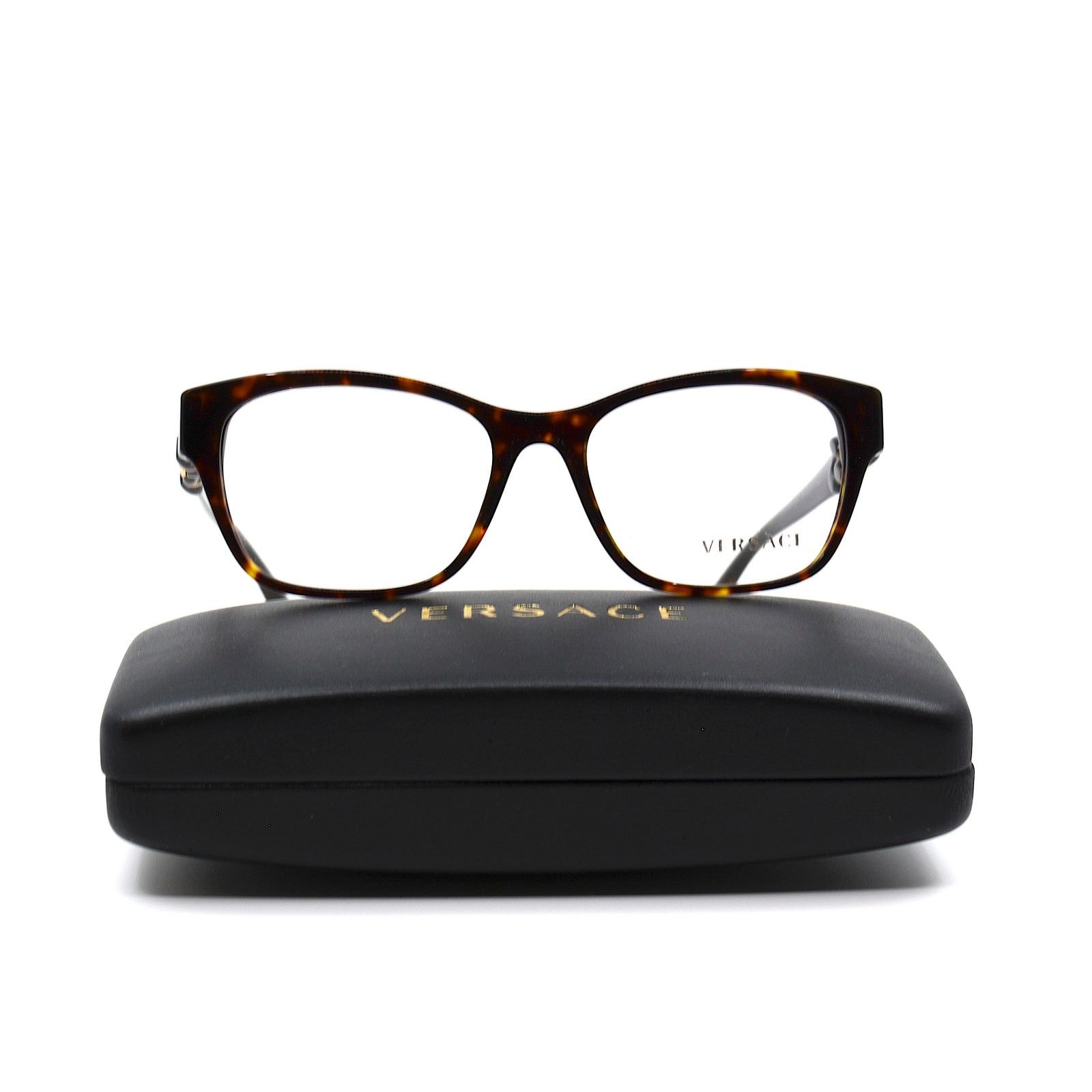 Versace NEW VERSACE VE3306 108 HAVANA AUTHENTIC EYEGLASSES FRAME Size ONE SIZE - 5 Thumbnail
