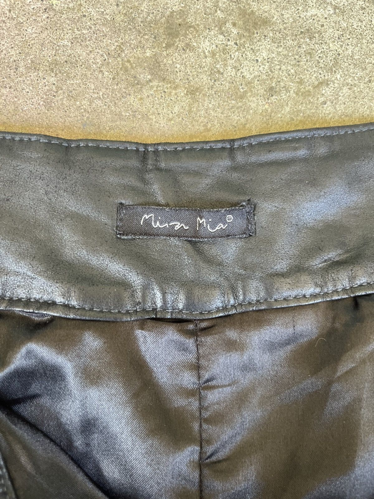 Genuine Leather Cropped 3/4 Leather Pants Techno Rave Size US 33 - 5 Thumbnail