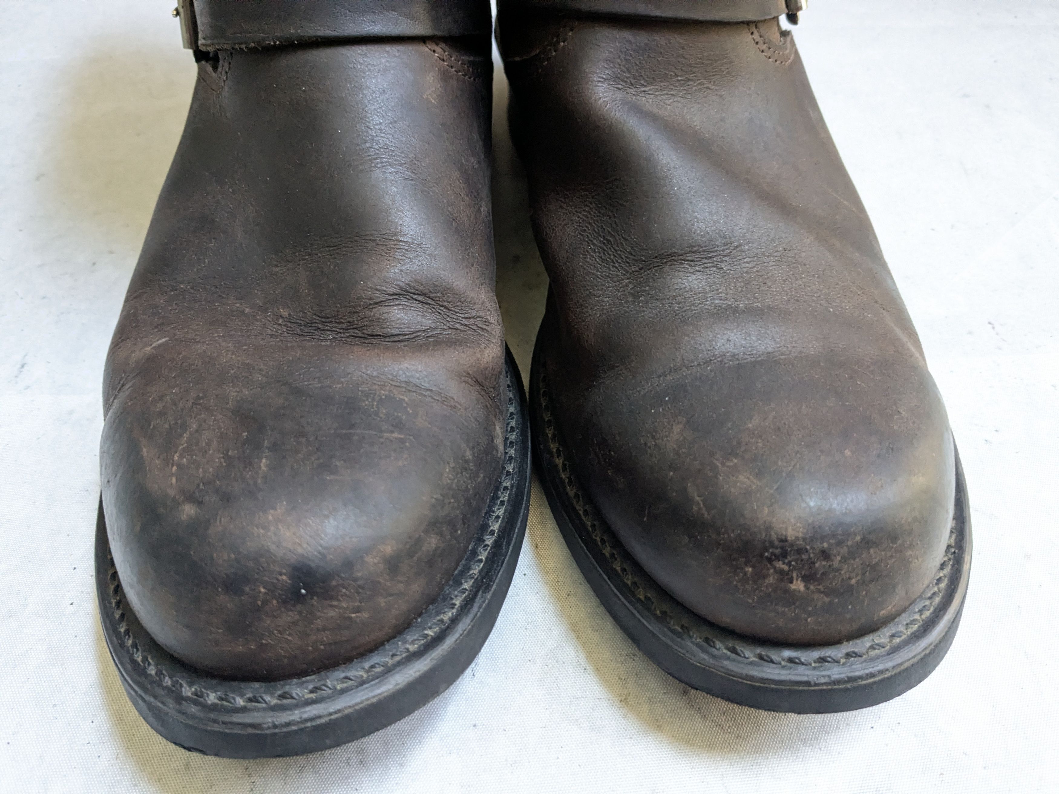 Frye Frye Engineer Boots Brown 11.5 M Leather Buckle Strap Size US 11.5 / EU 44-45 - 5 Thumbnail